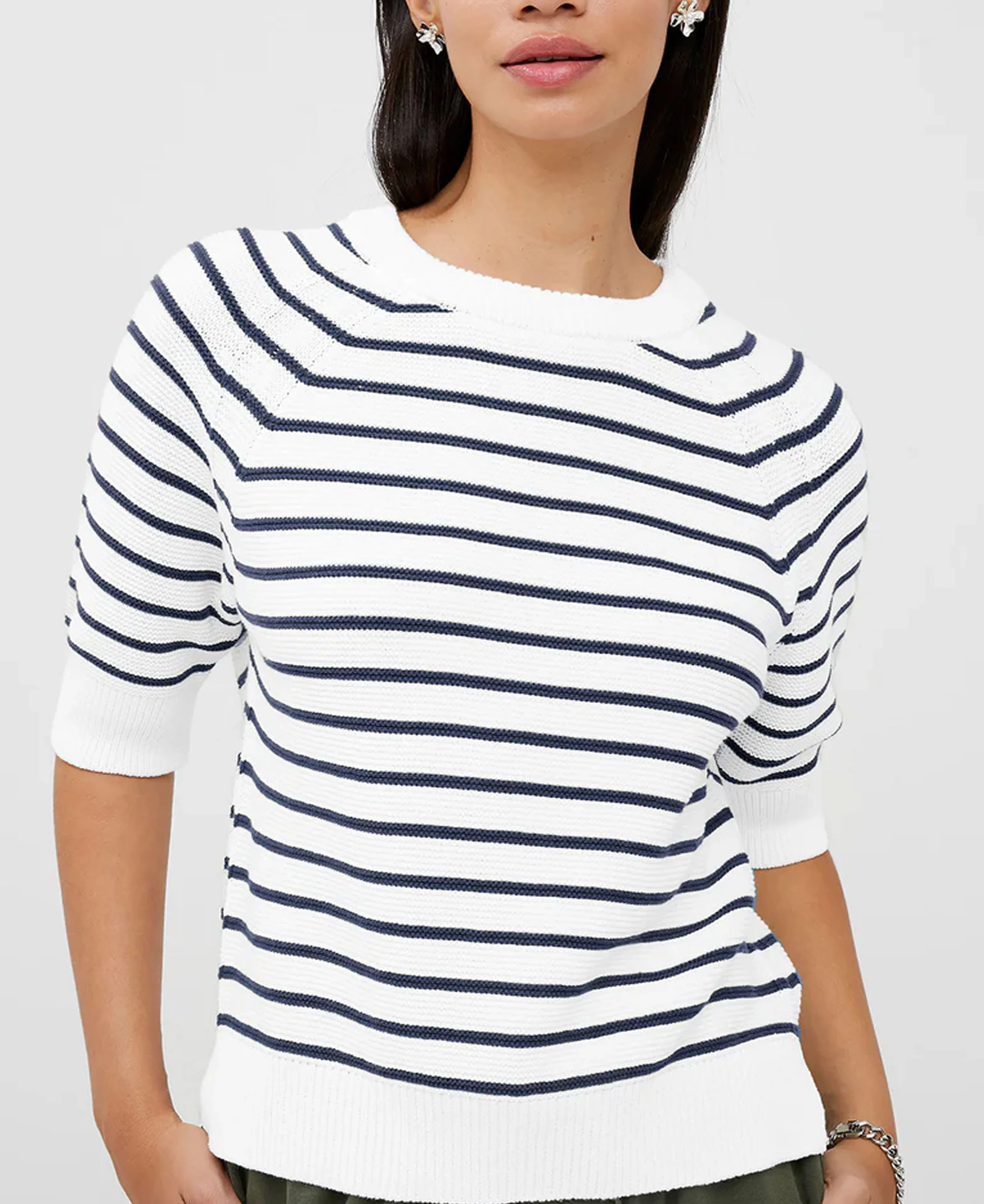 Lily Mozart Jumper - Summer White/Utility - Image 2