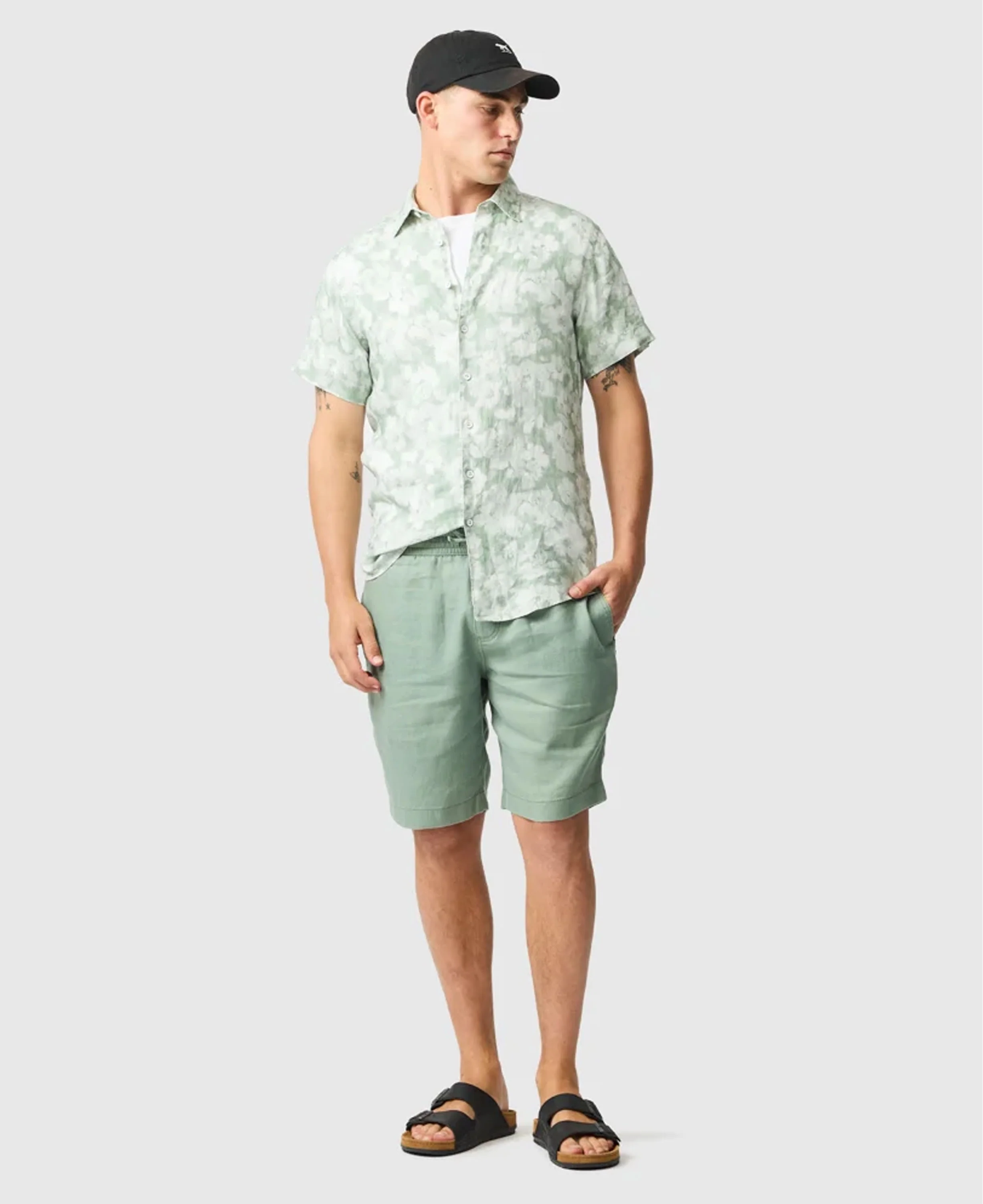 Linen 9" Resort Short - Hunter - Image 3