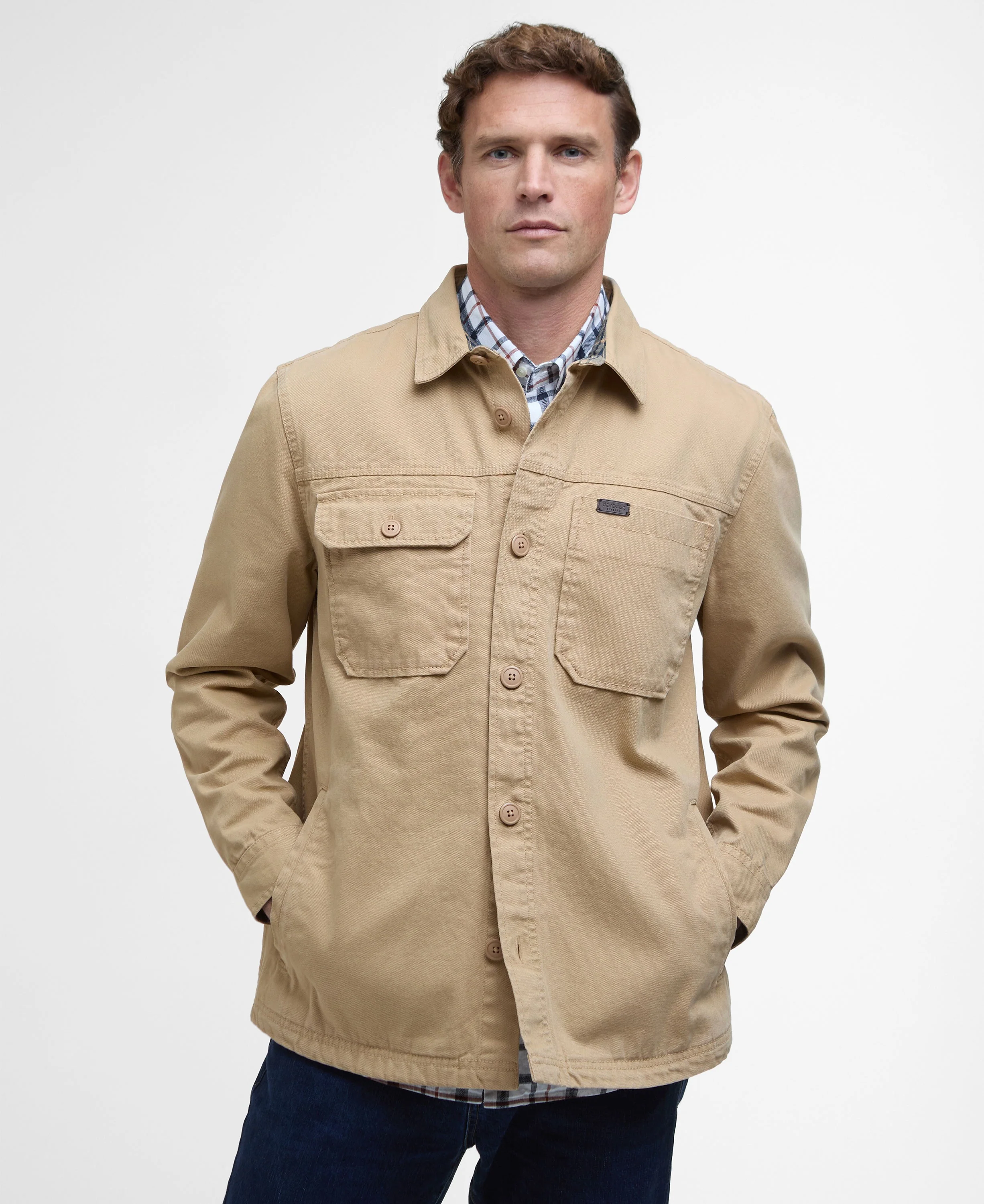 Lingfield Canvas Overshirt - Dark Stone - Image 2