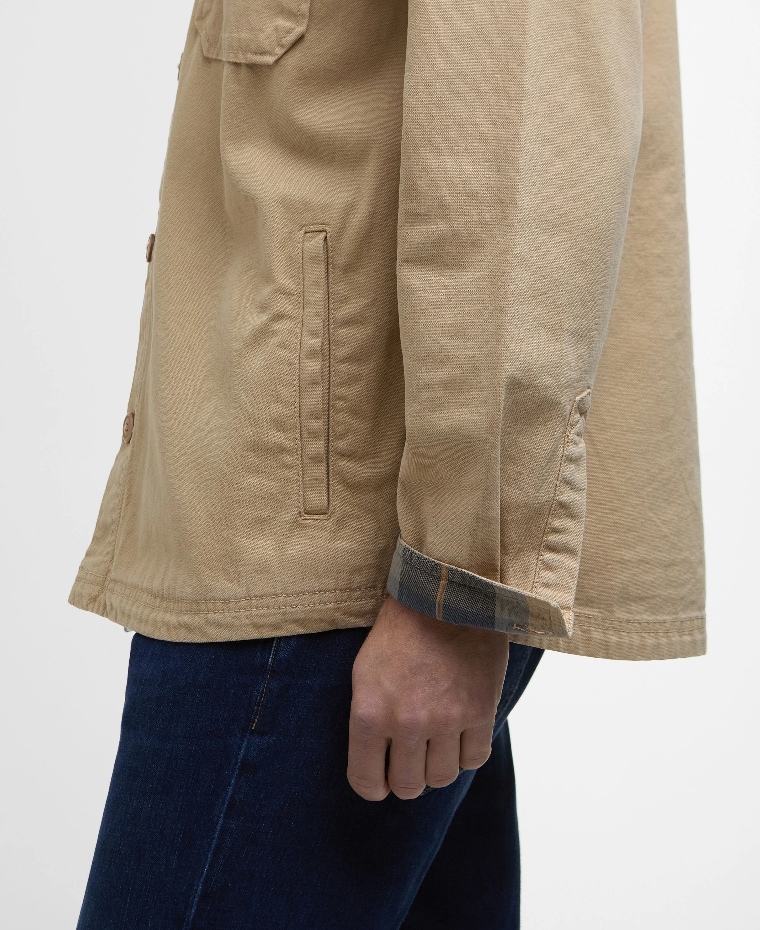 Lingfield Canvas Overshirt - Dark Stone - Image 6