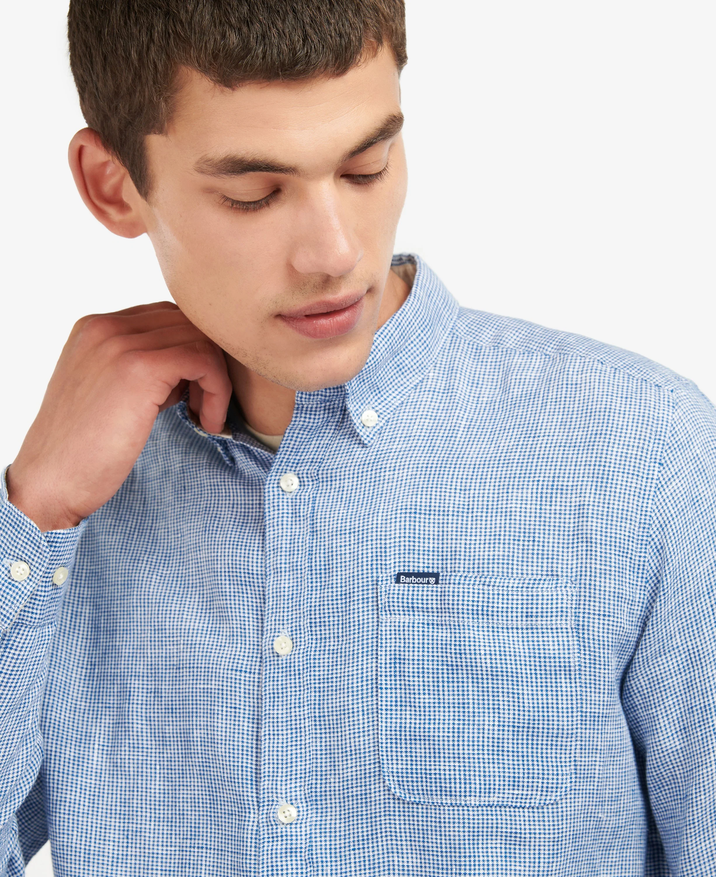 Linton Tailored Shirt - Navy - Image 5