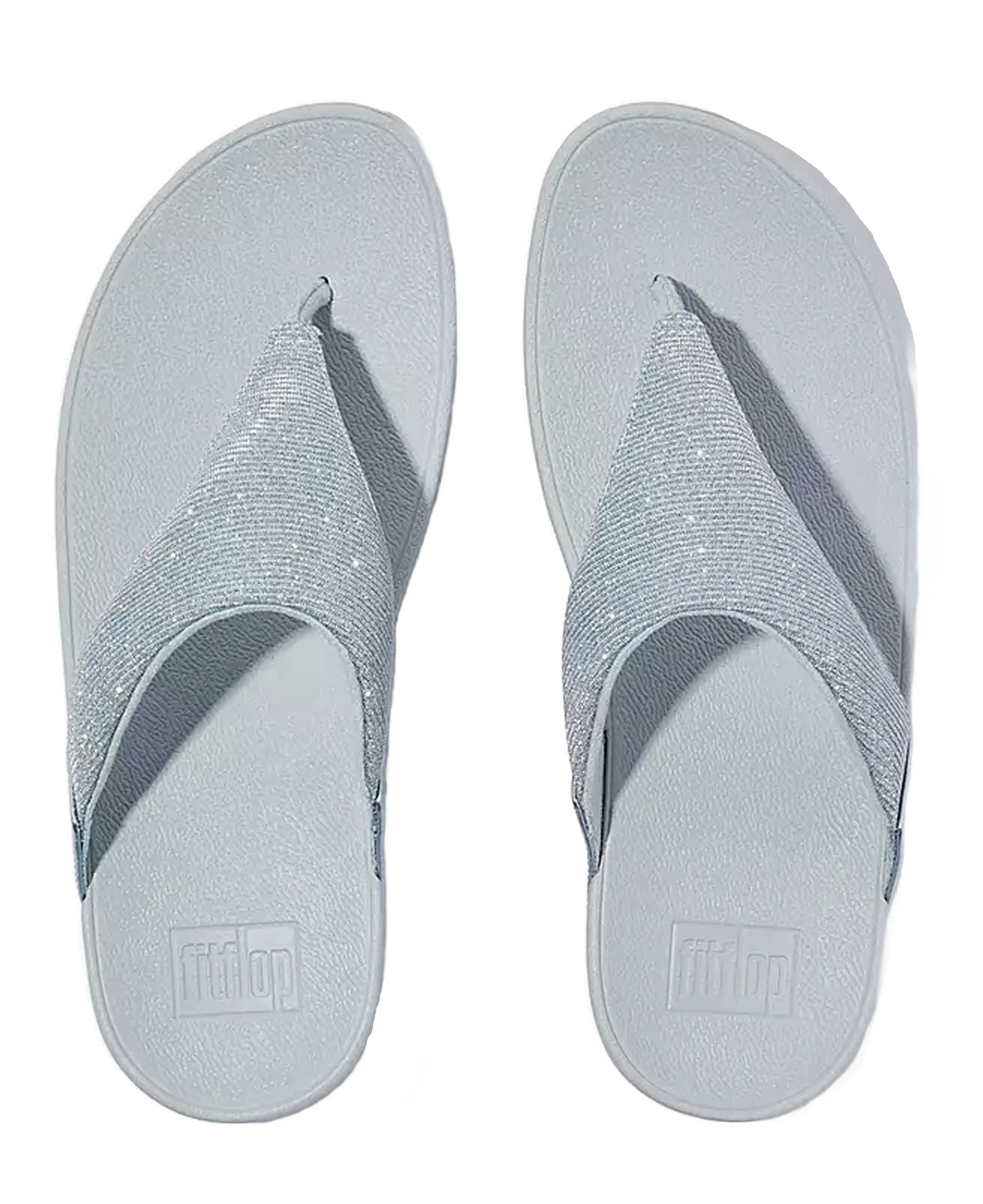 Lulu Shimmerlux Toe-Post Sandals - Quiet Blue - Image 4