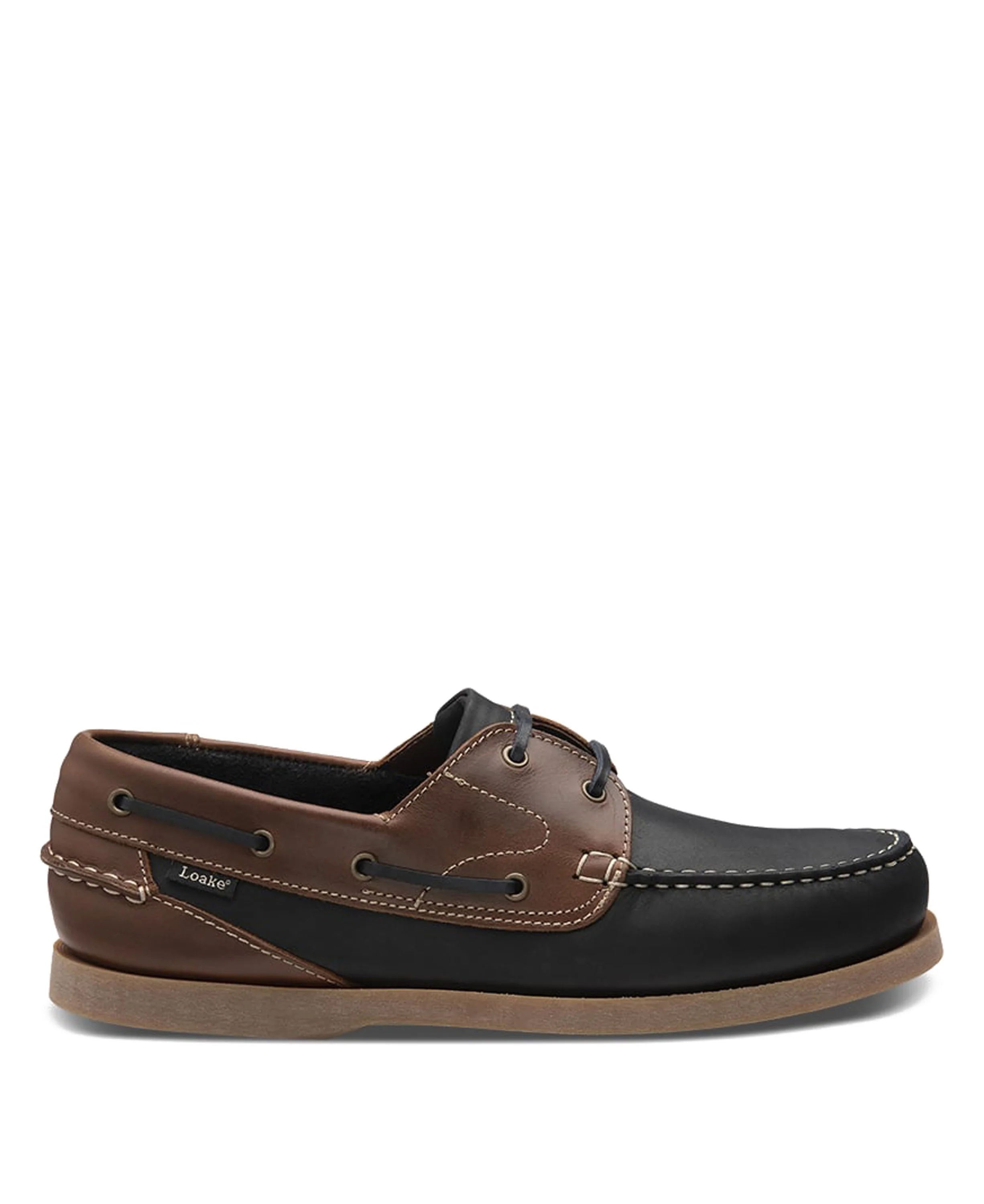 Lymington Deck Shoe - Navy Nubuck/Brown