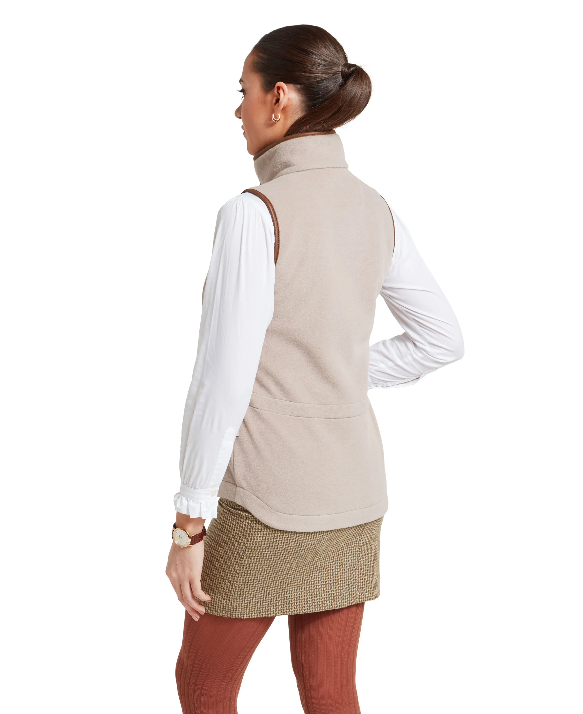 Lyndon II Fleece Gilet - Mushroom - Image 3