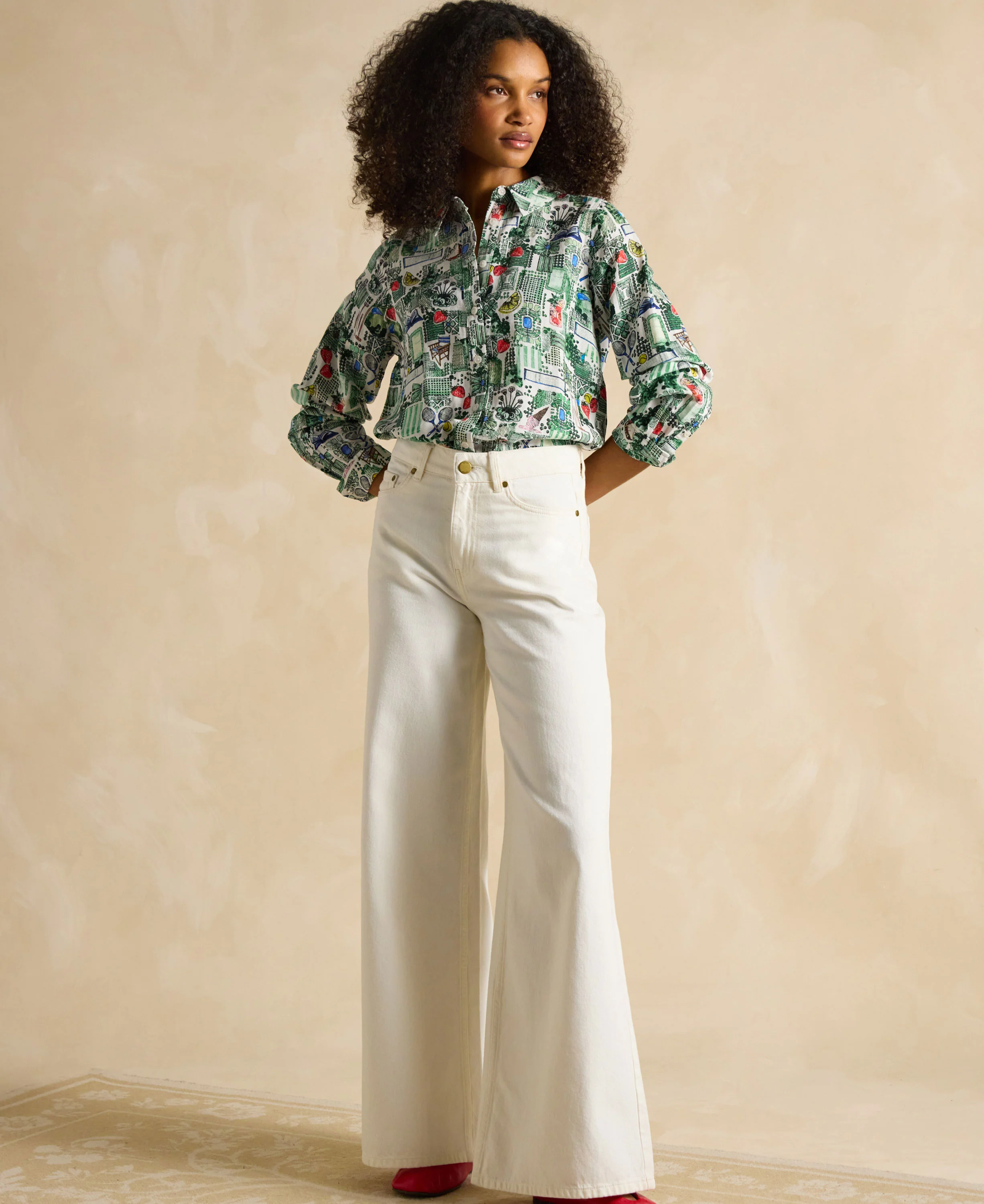 Maeva Linen Shirt - Green - Image 5