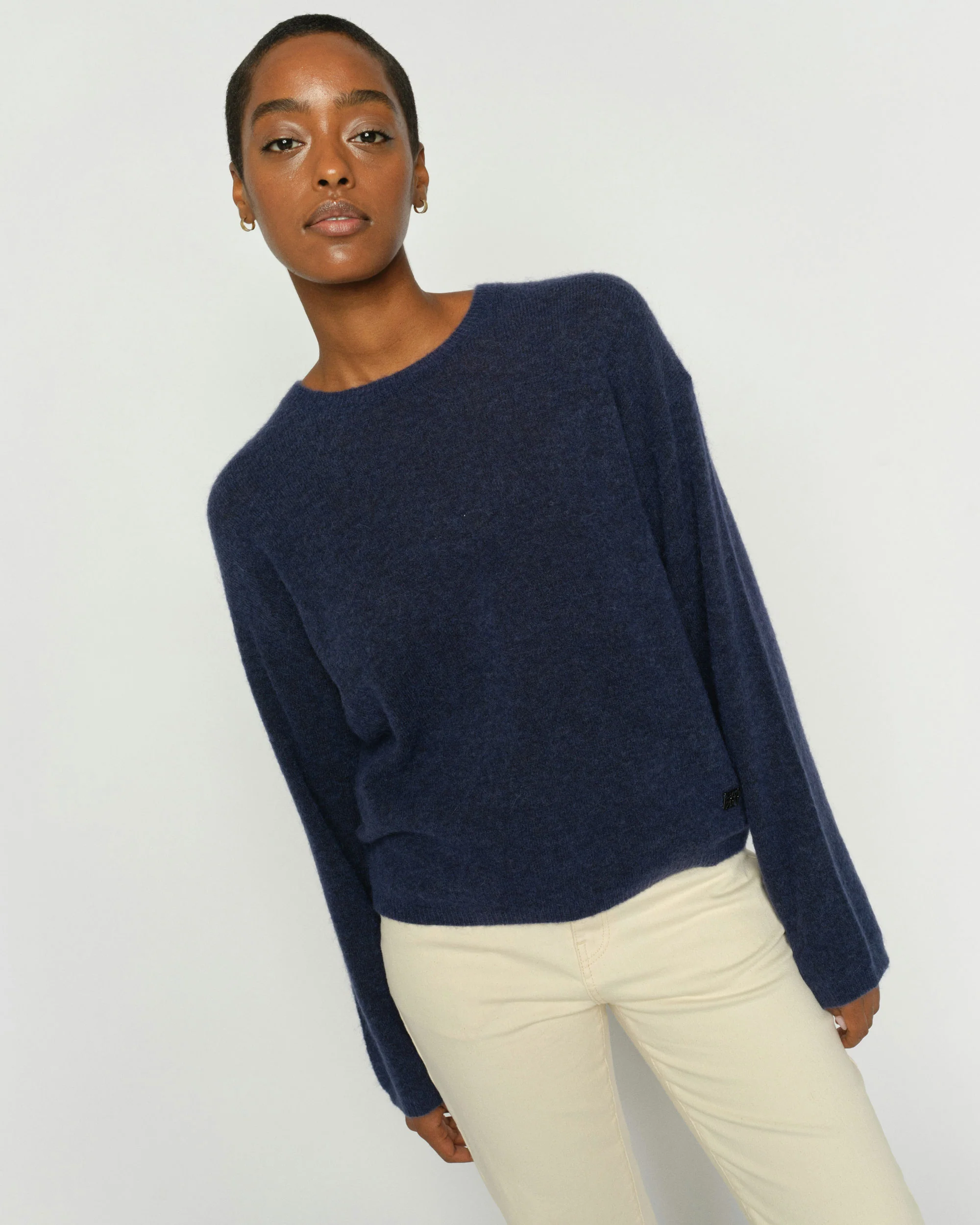 Mape O-Neck Knit - Crown Blue - Image 3