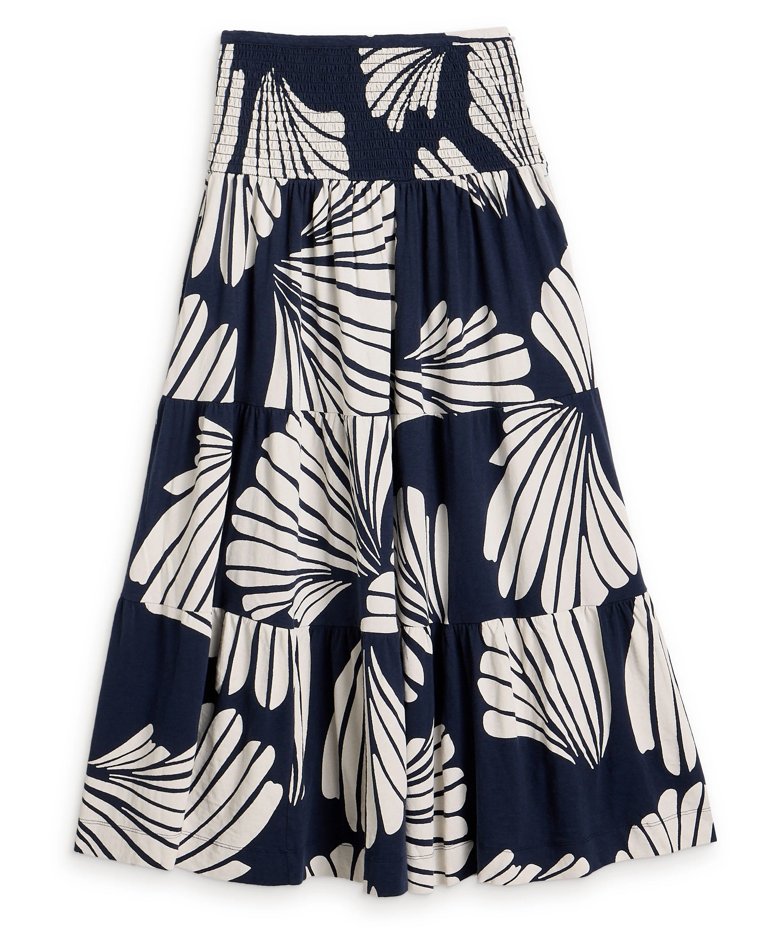 Marissa Jersey Maxi Skirt - Navy Multi