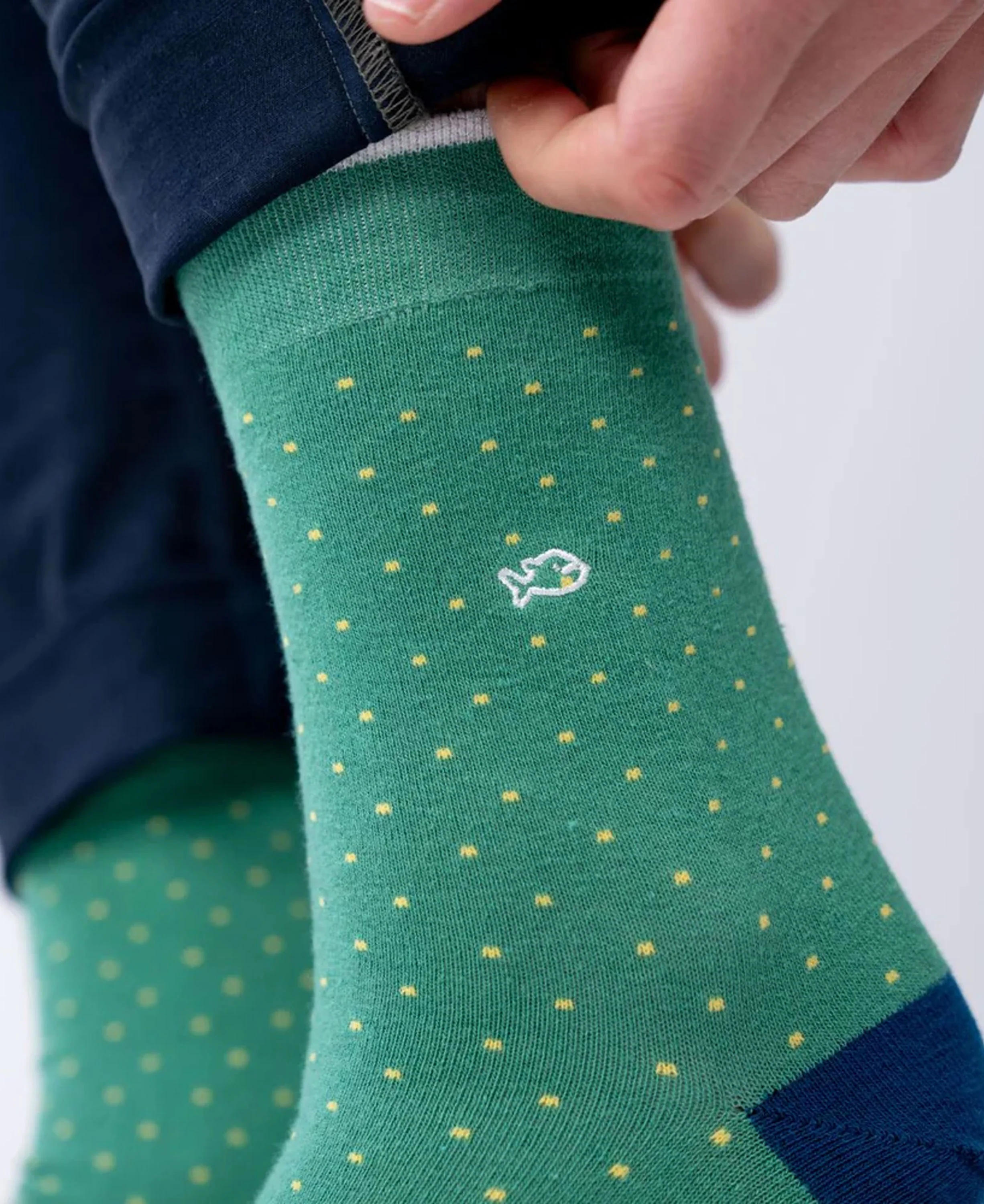Men's Socks - Wasabi Square - Image 3