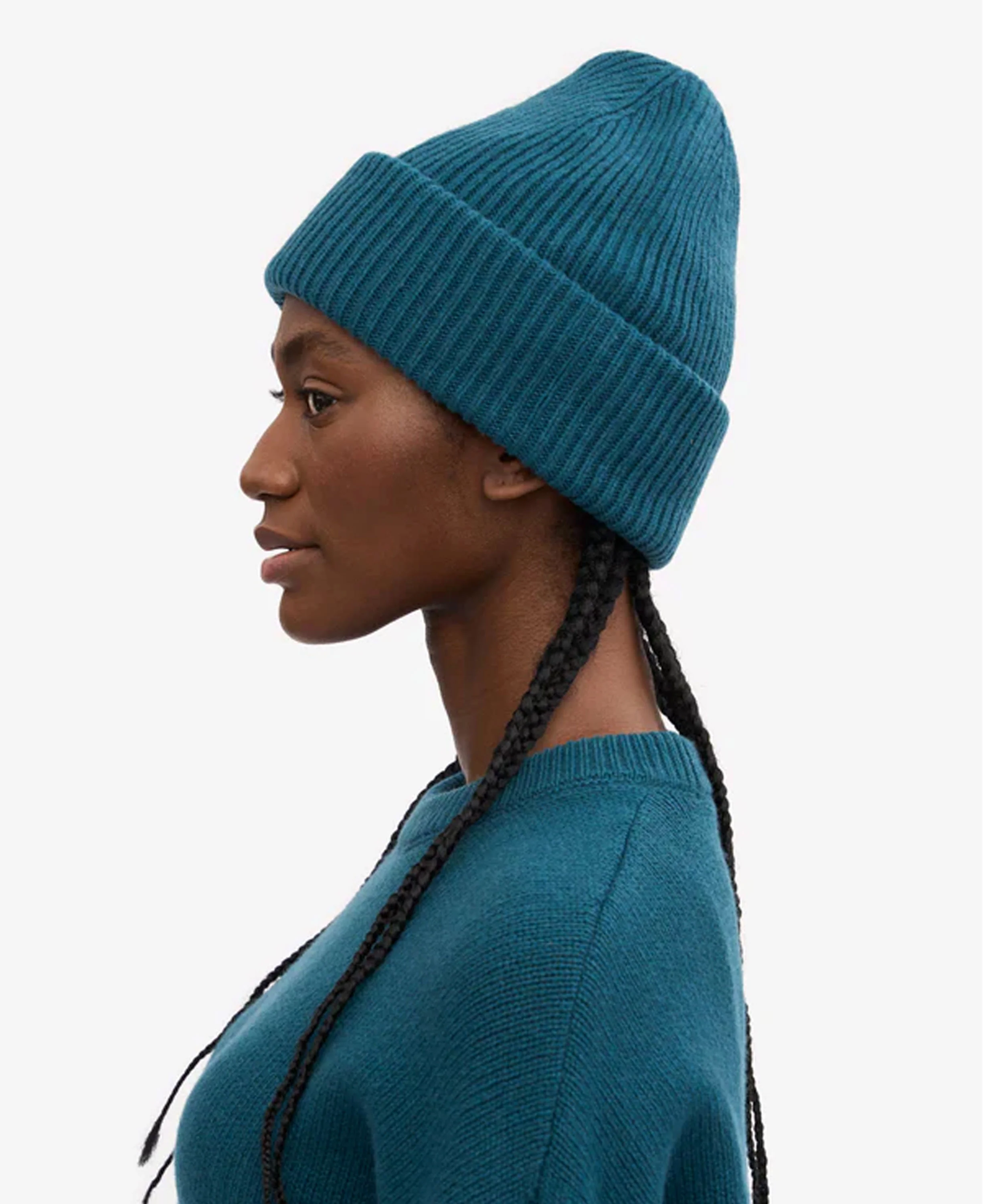 Merino Wool Hat - Ocean Green - Image 3