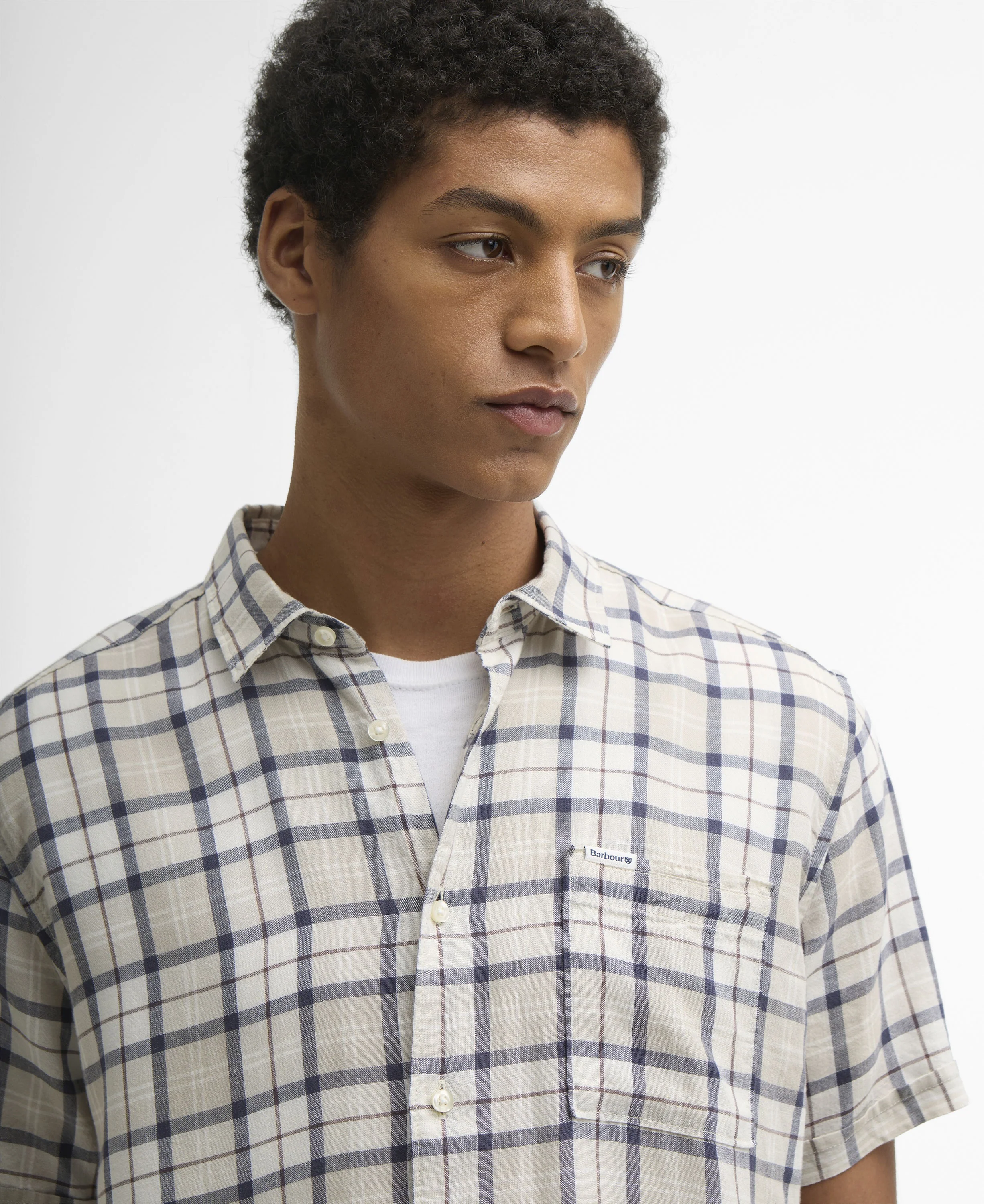 Midfield Tartan Summer Fit Shirt - Oban Mist Tartan - Image 4