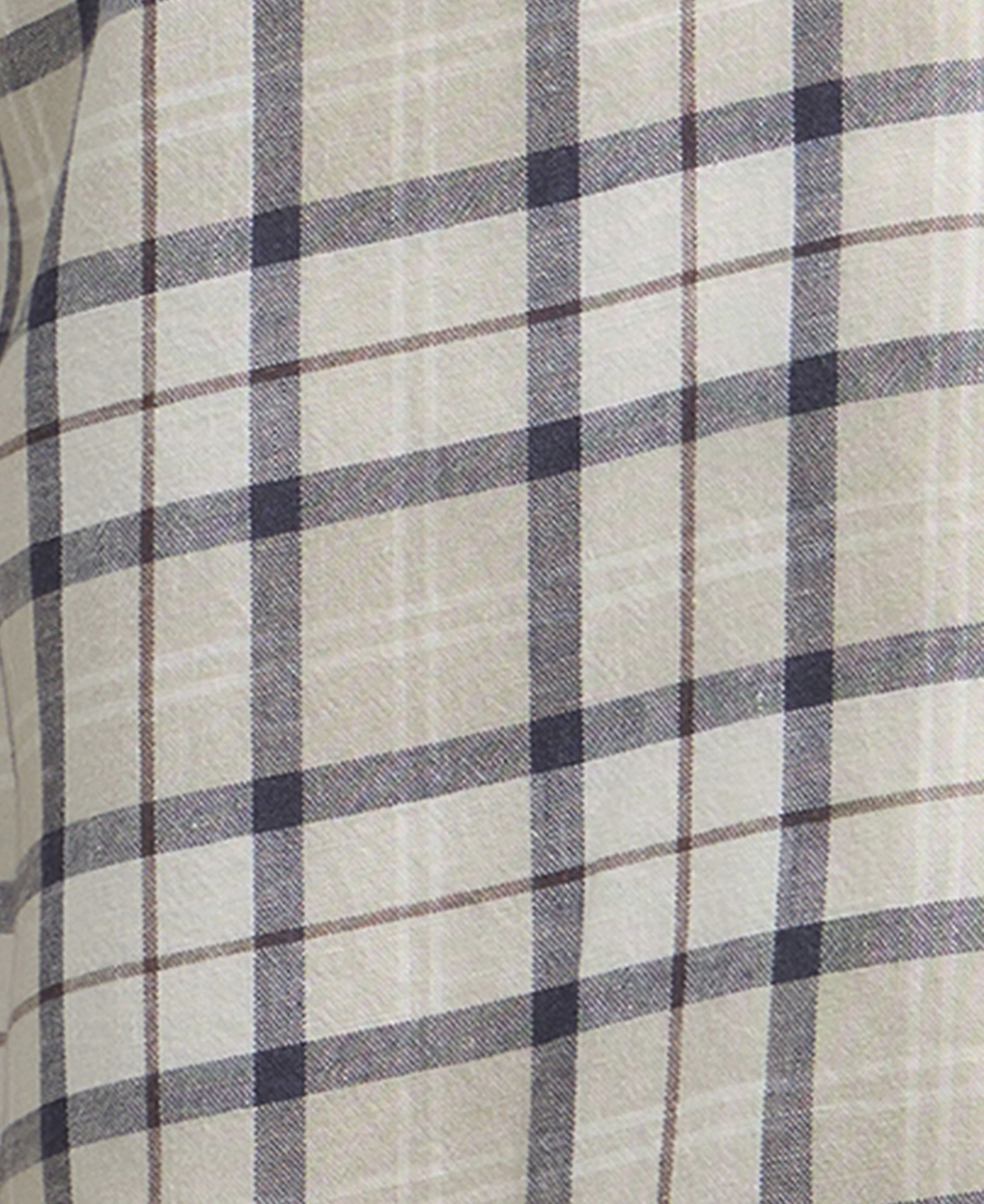 Midfield Tartan Summer Fit Shirt - Oban Mist Tartan - Image 5