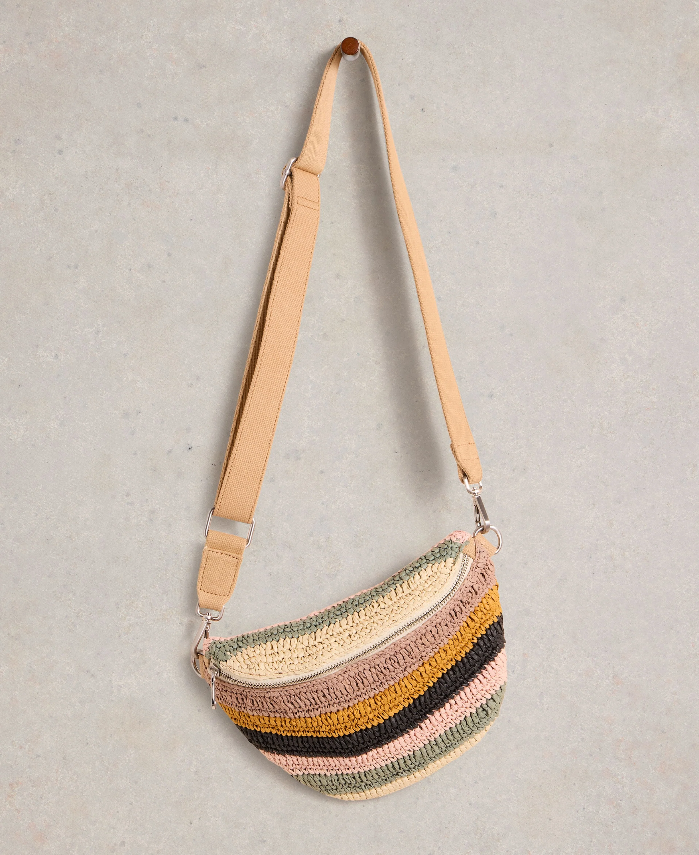 Mini Sebby Crochet Bag - Natural Multi - Image 3