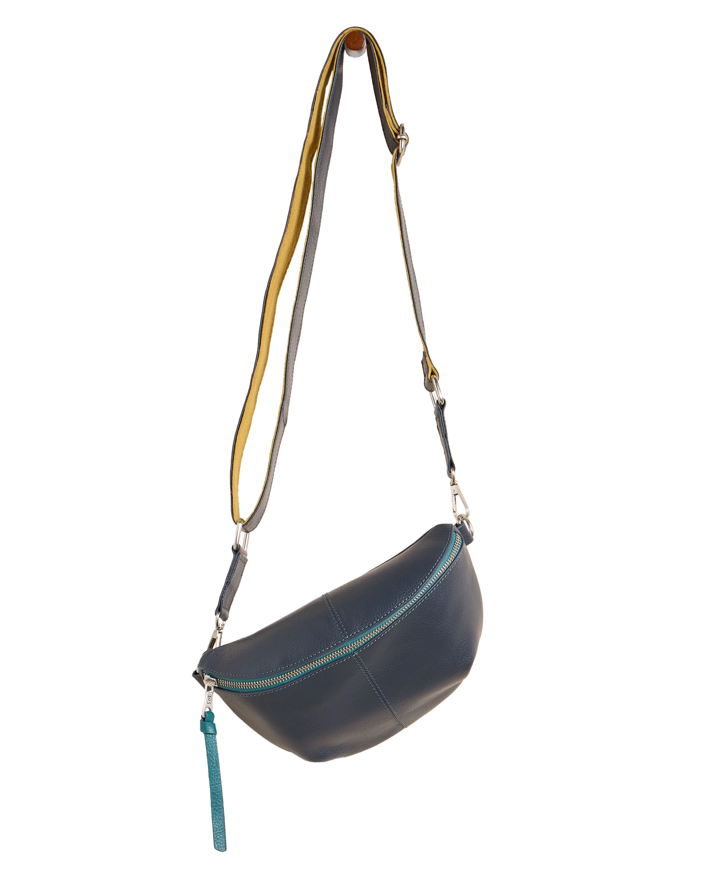 Mini Sebby Leather Sling Bag - Navy Multi - Image 4