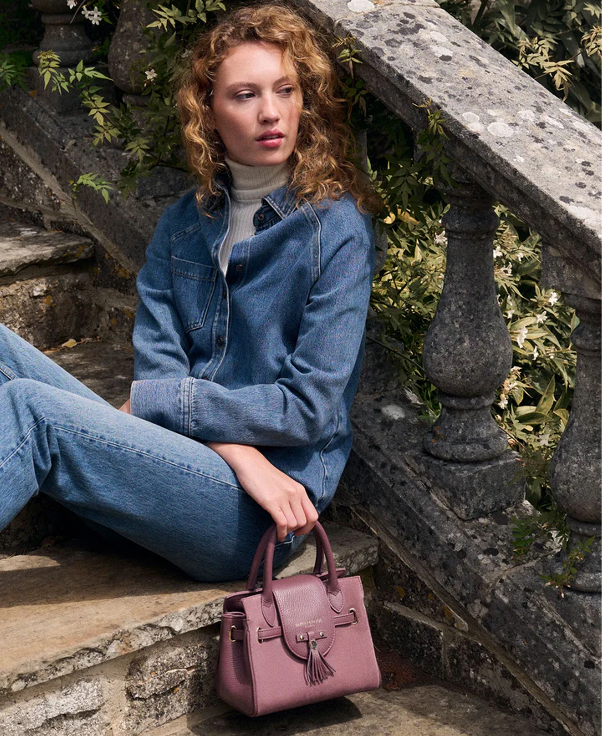 Mini Windsor Handbag - Heather Suede - Image 2