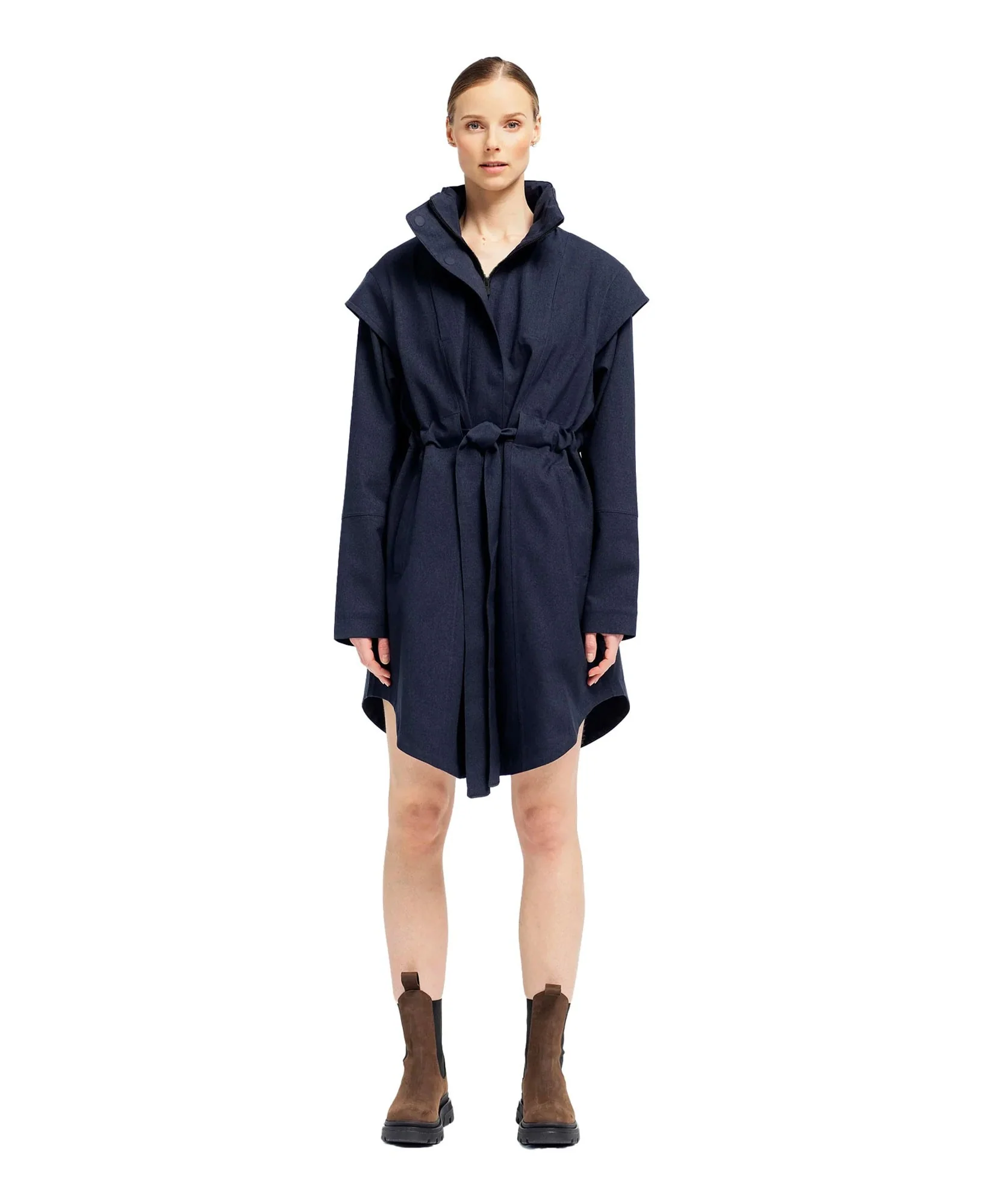 Monsun Coat - Dark Navy - Image 3