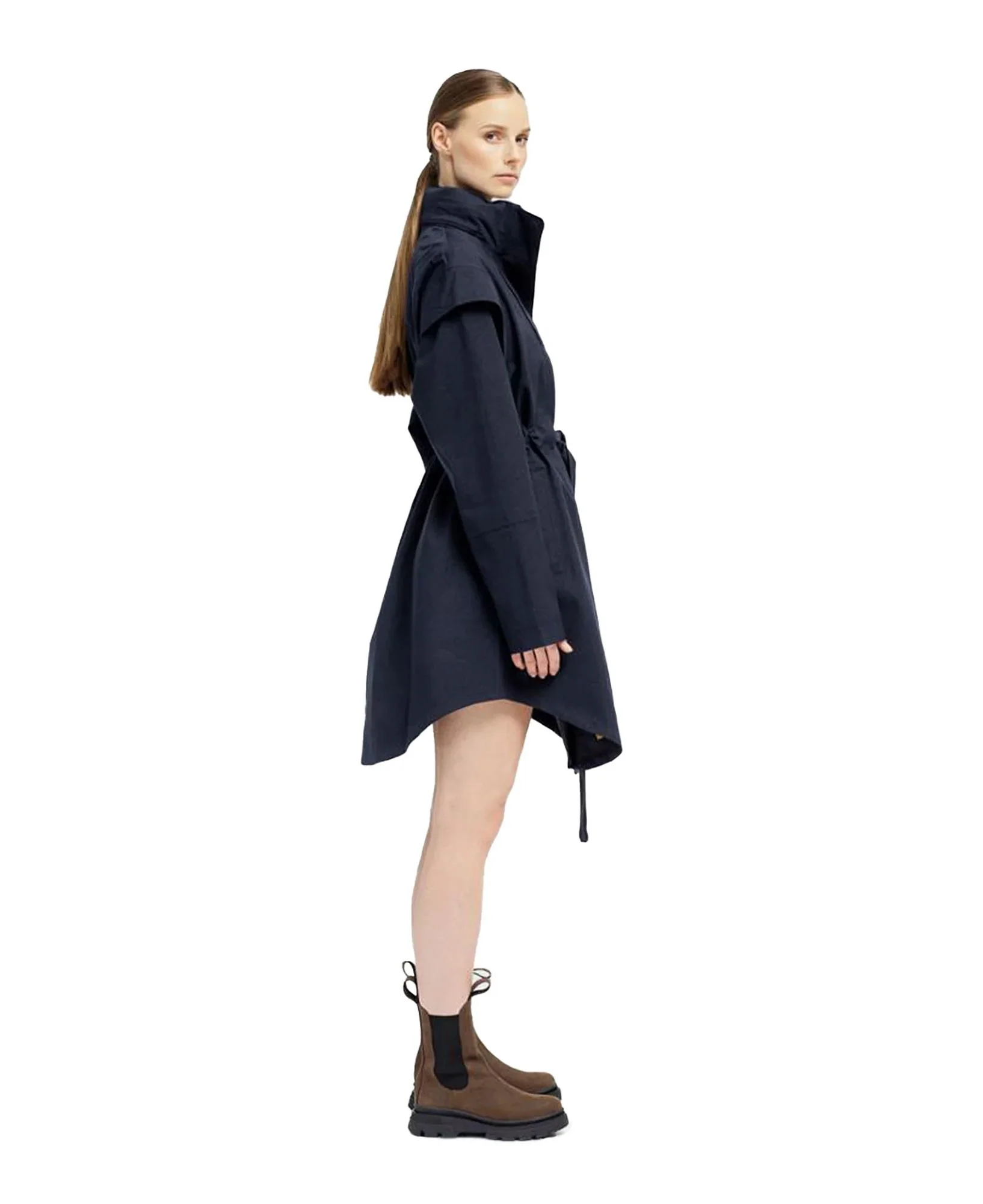 Monsun Coat - Dark Navy - Image 4