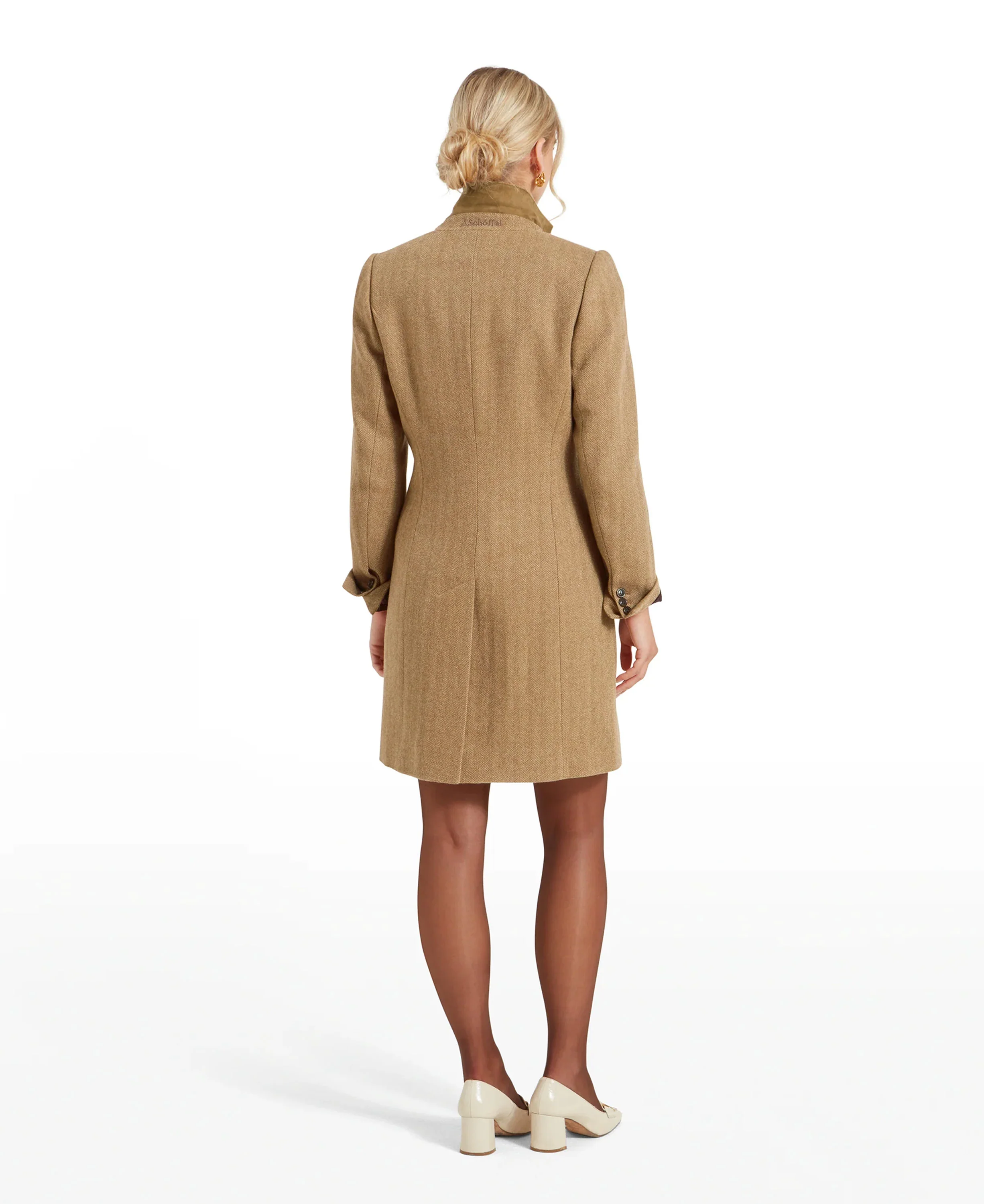 Moray Tweed Jacket - Oak Herringbone Tweed - Image 4