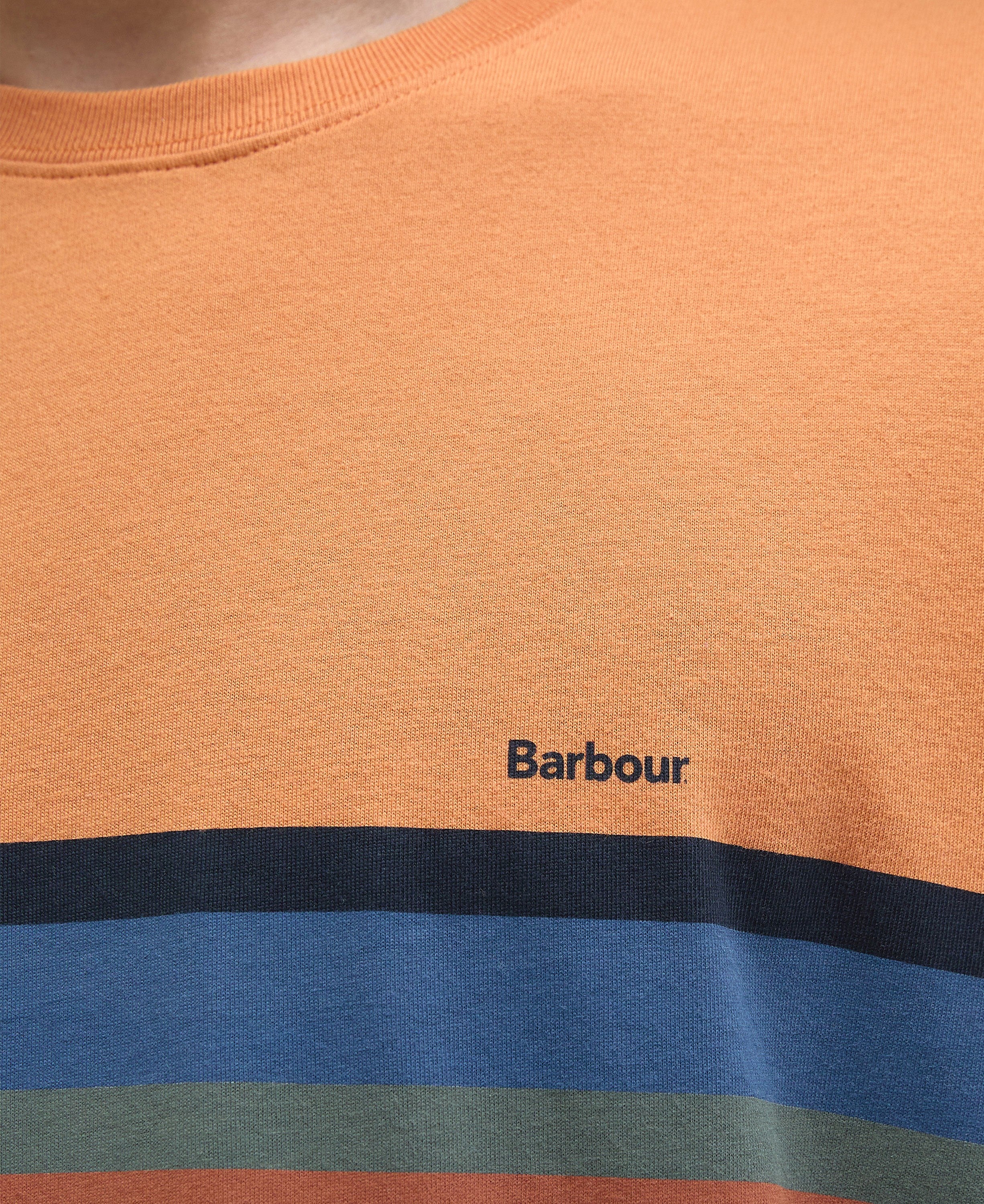 Newsham Printed Stripe T-Shirt - Sunset Haze - Image 6