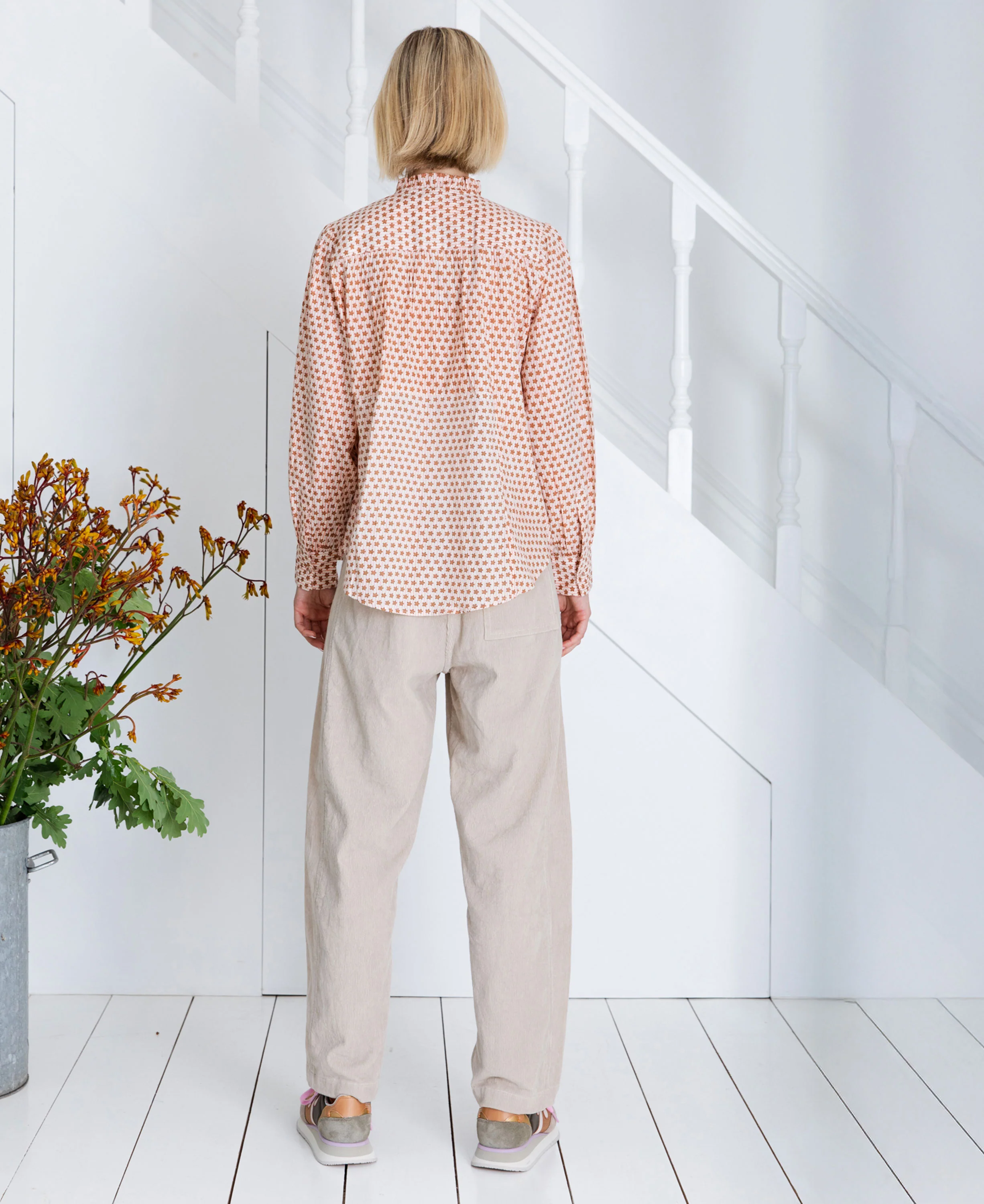 Nova Cord Trouser - Ecru - Image 3