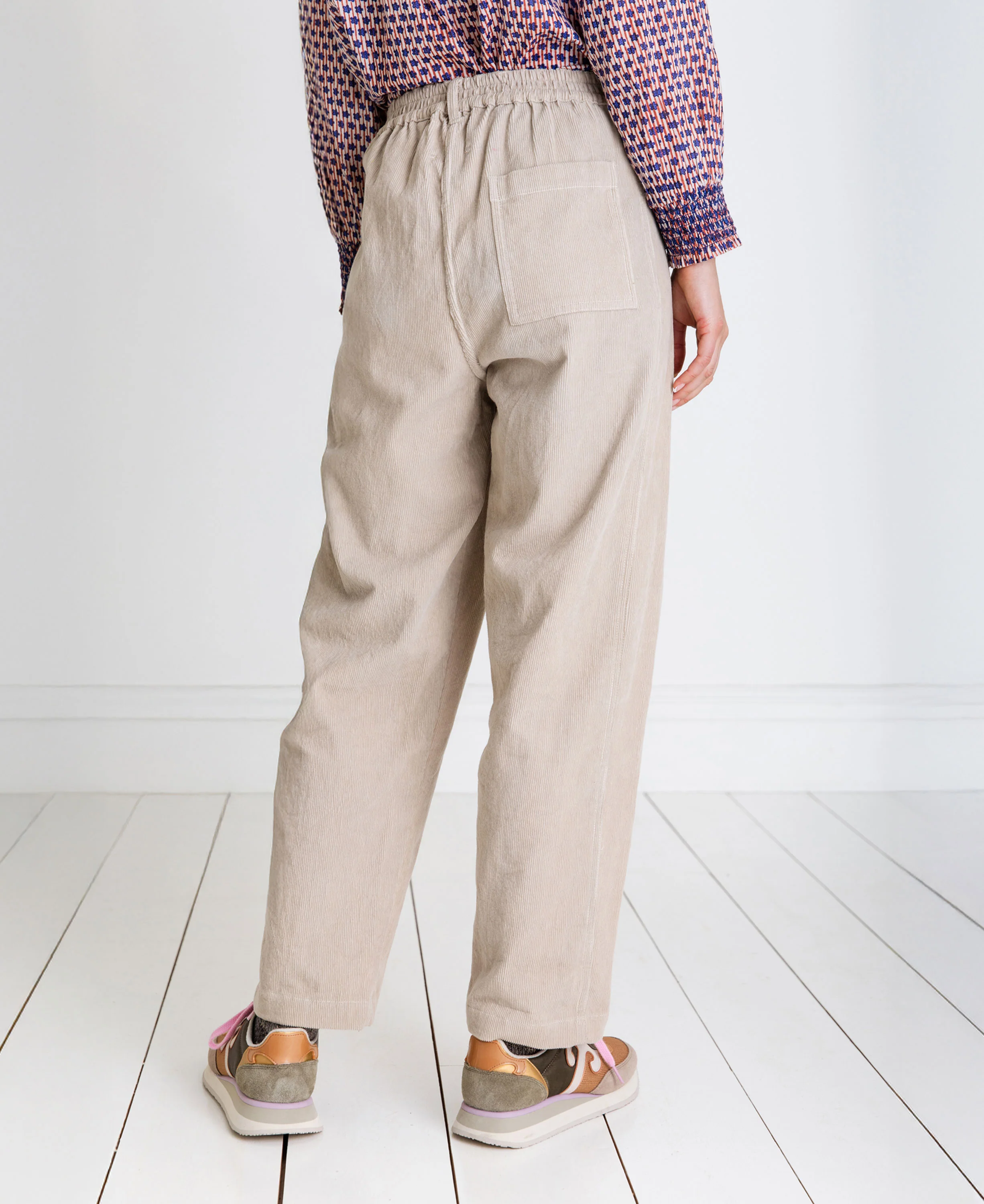 Nova Cord Trouser - Ecru - Image 4