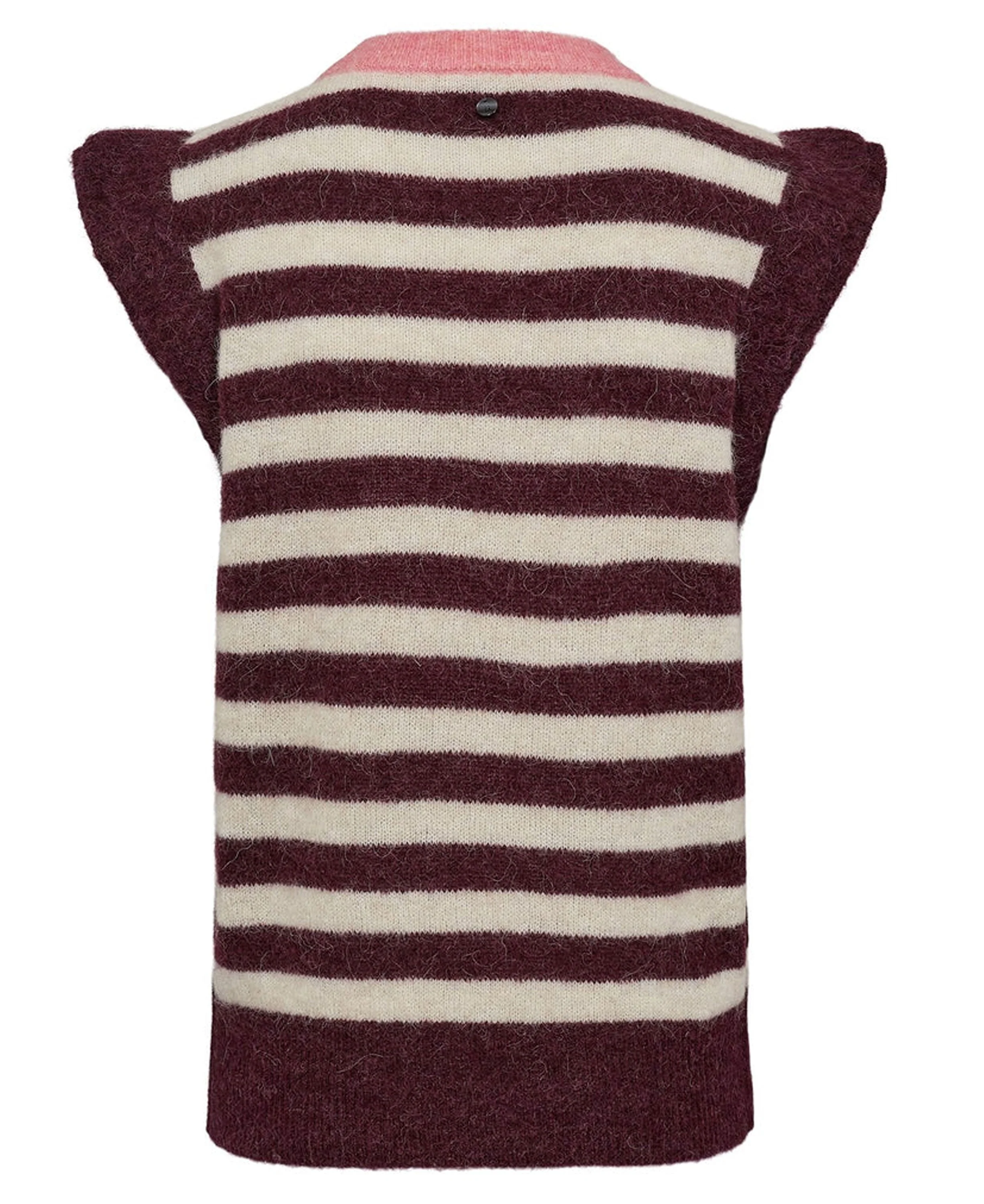 Nuciara Riette Stripe Vest - Winetasting - Image 2