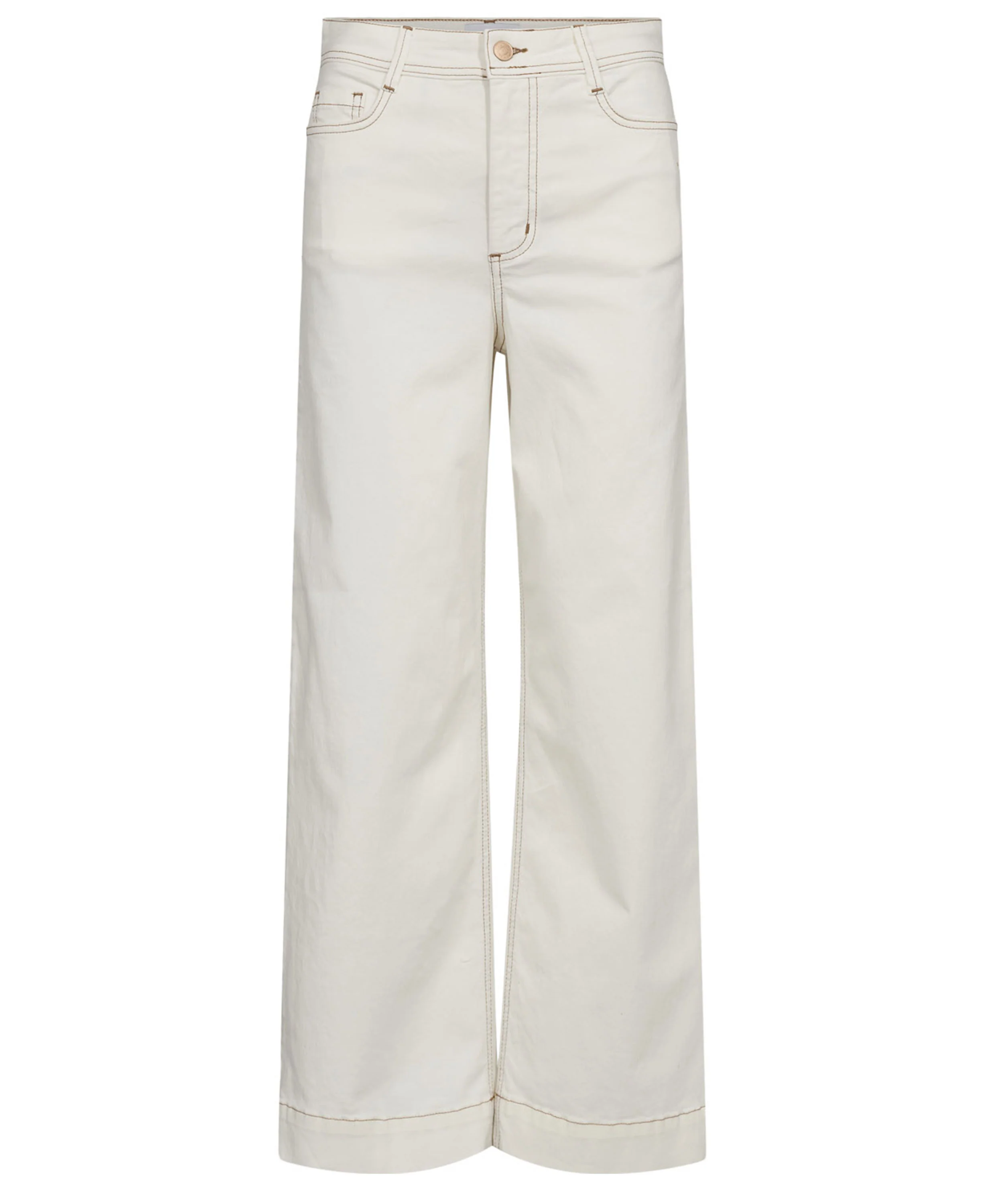 Nuparisan Cropped Twill Pants - Cloud Dancer