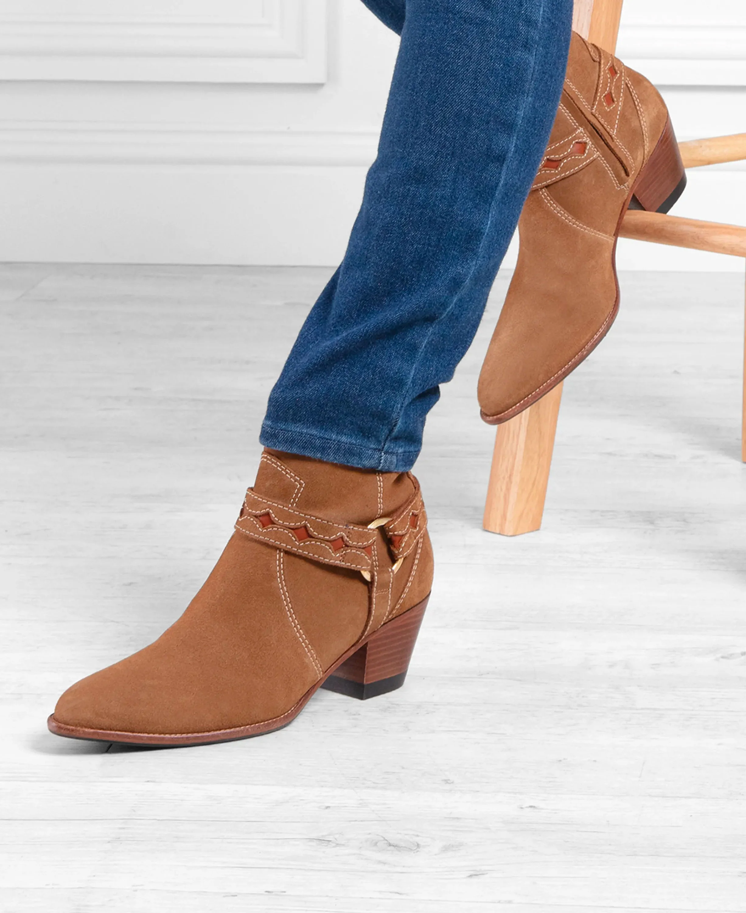 Ohio Ankle Boot - Tan Suede - Image 2