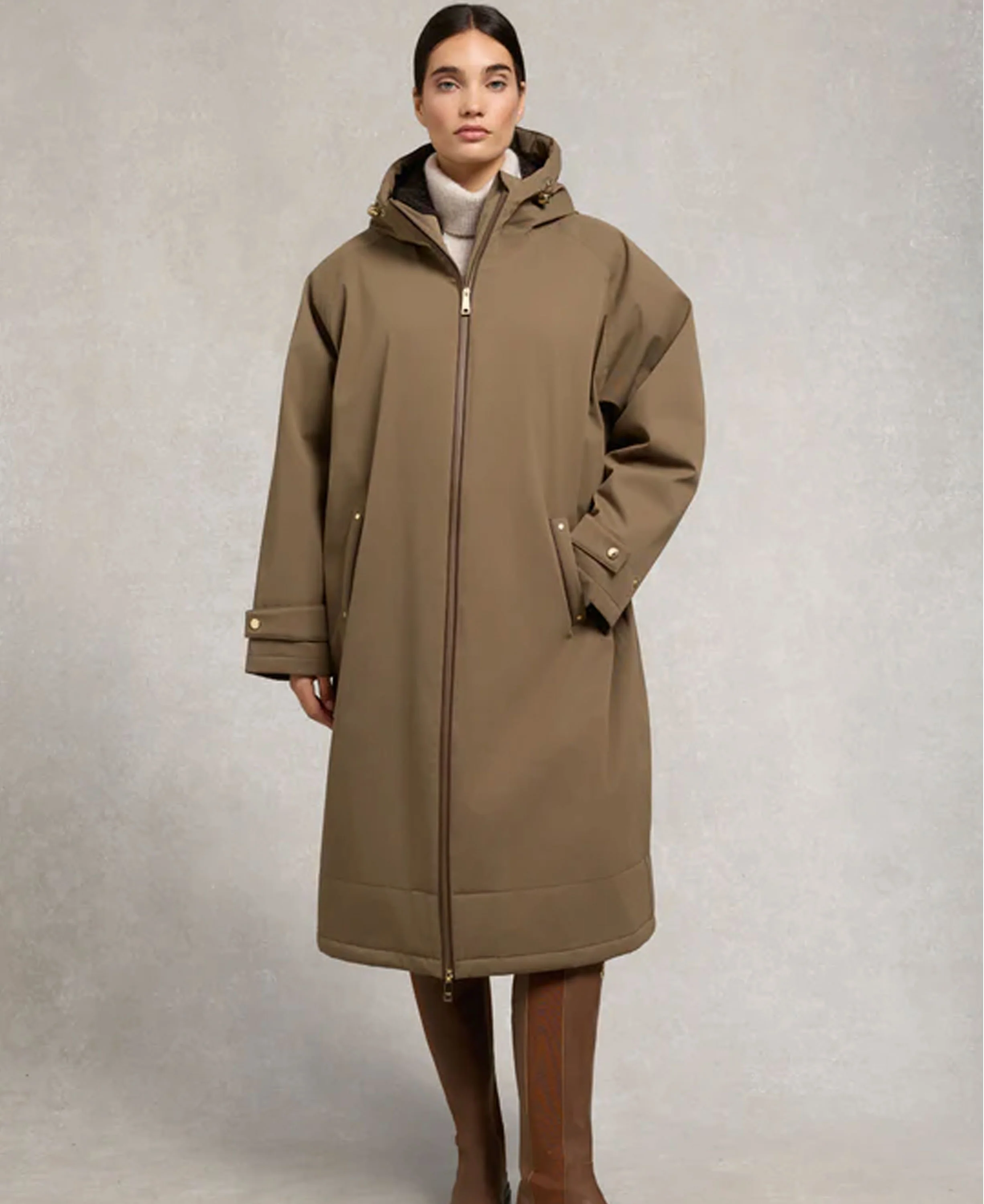 One-Size Waterproof Coat - Mink - Image 2