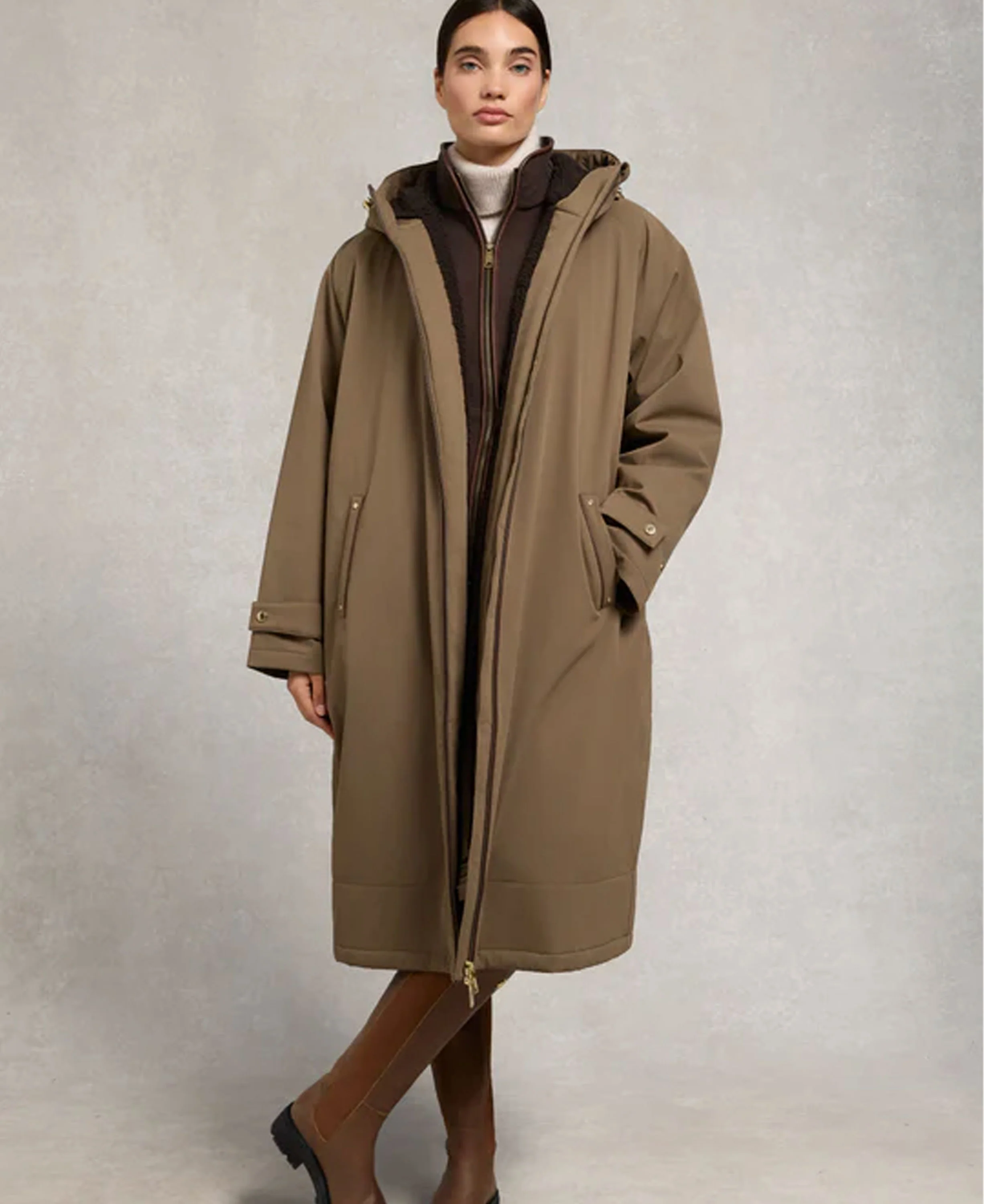 One-Size Waterproof Coat - Mink - Image 3