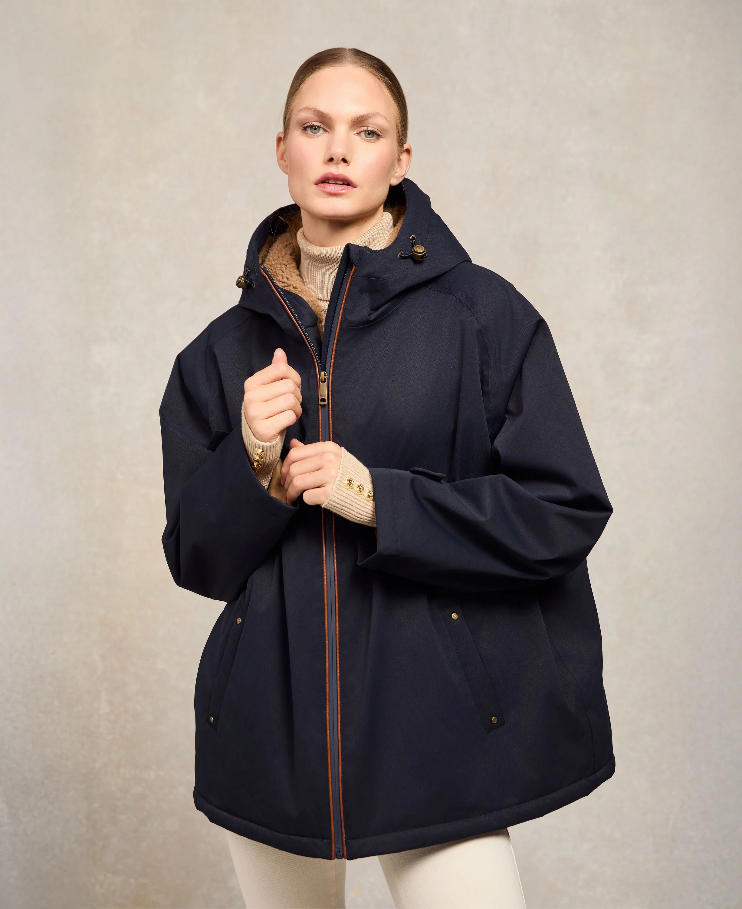 One-Size Waterproof Jacket - Ink Navy - Image 2