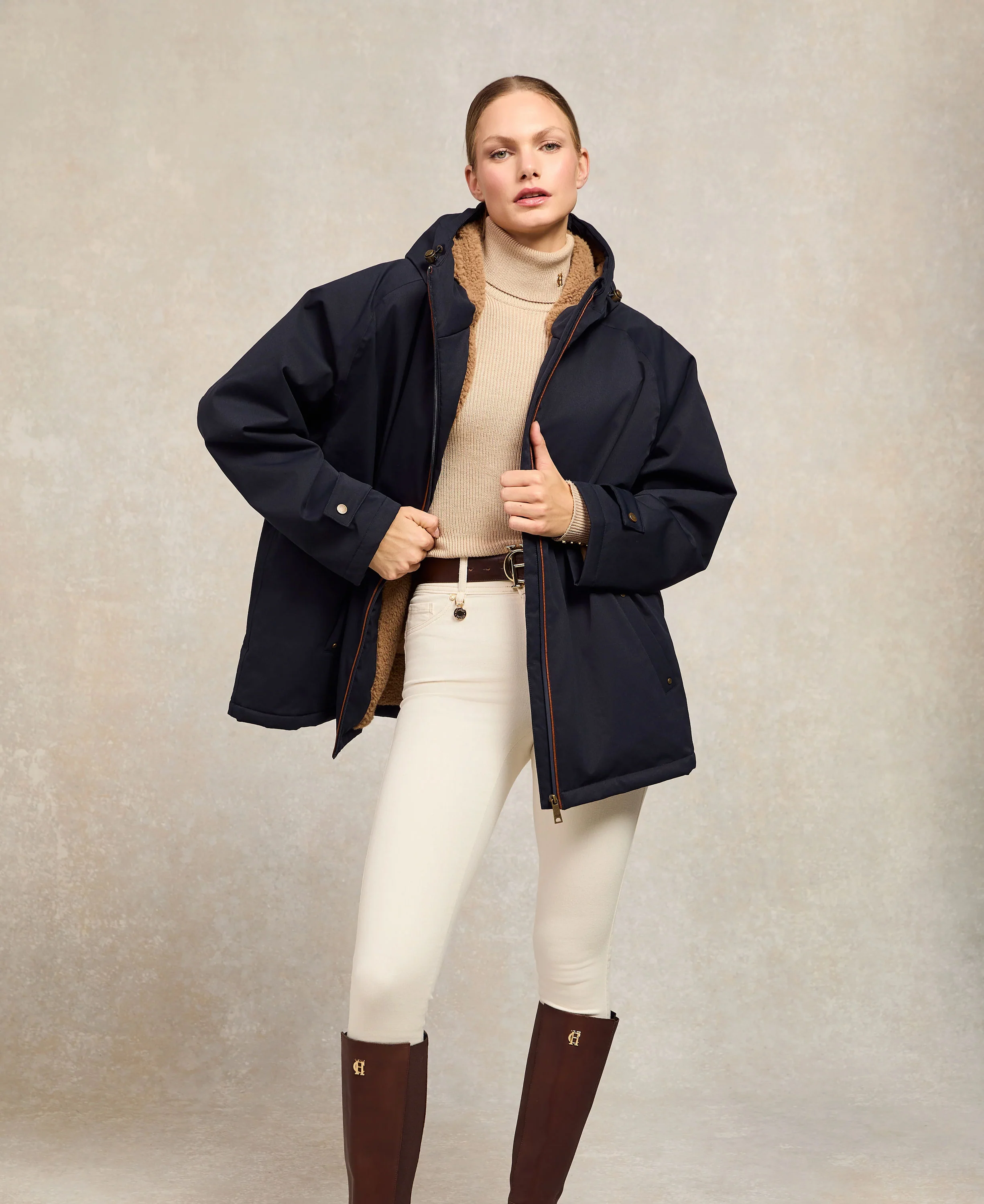 One-Size Waterproof Jacket - Ink Navy - Image 4