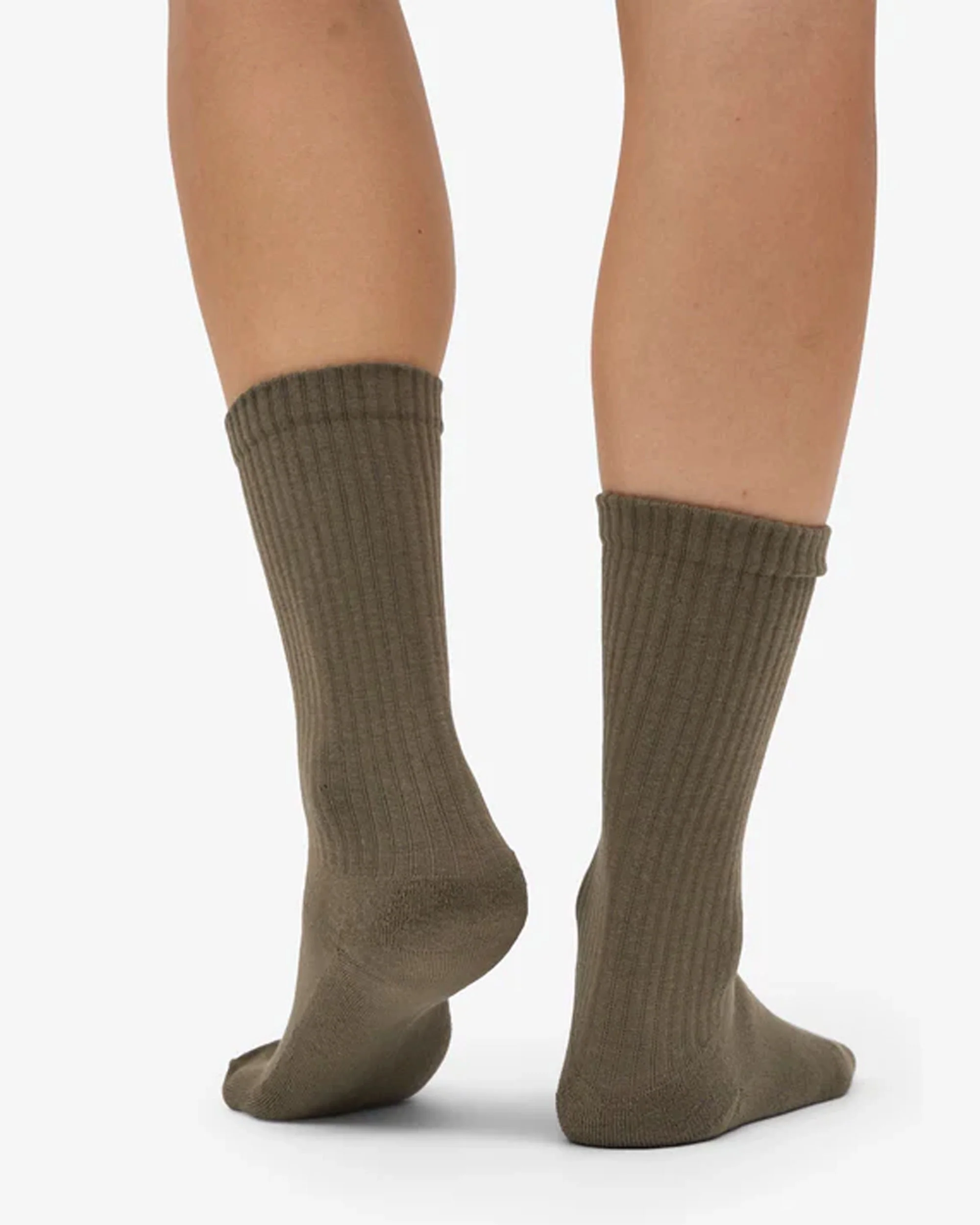 Organic Active Sock - Dusty Olive - Image 3