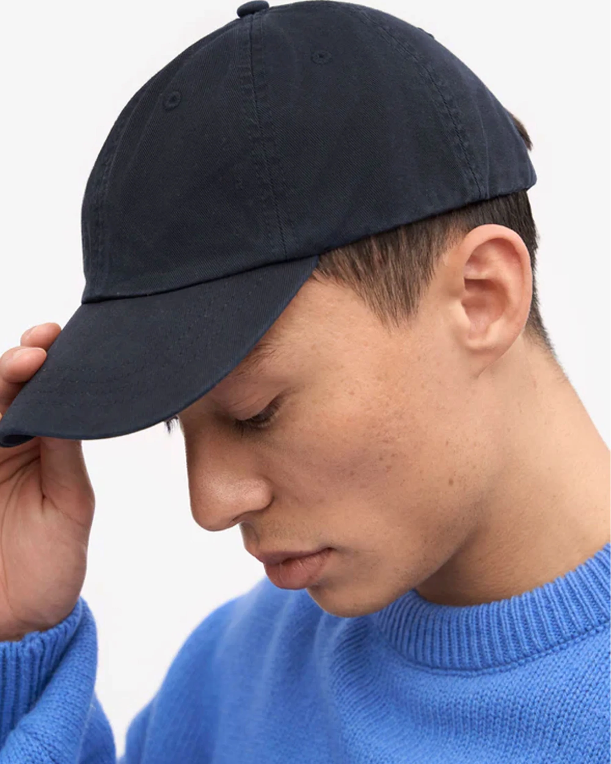 Organic Cotton Cap - Navy Blue - Image 4