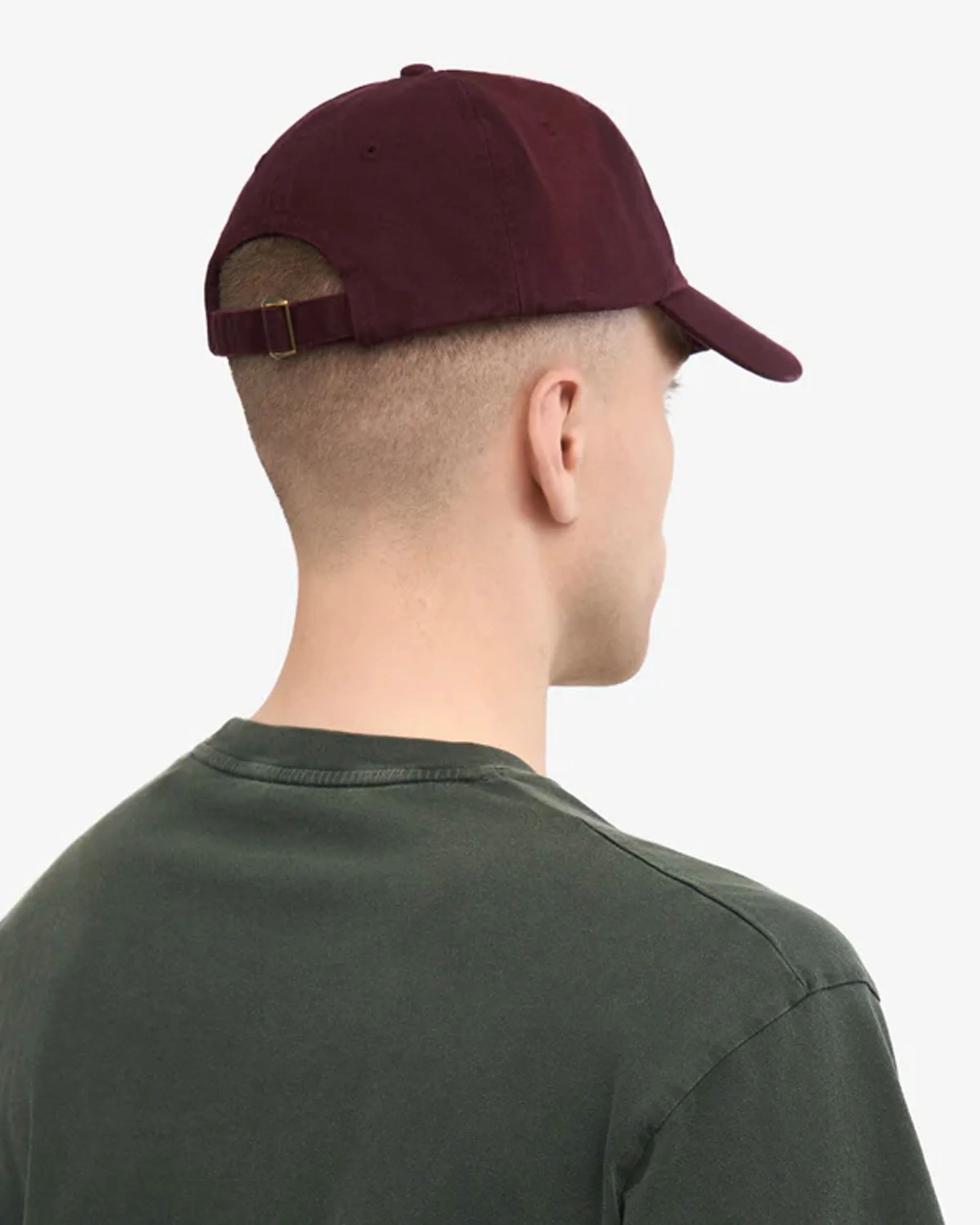 Organic Cotton Cap - Oxblood Red - Image 3