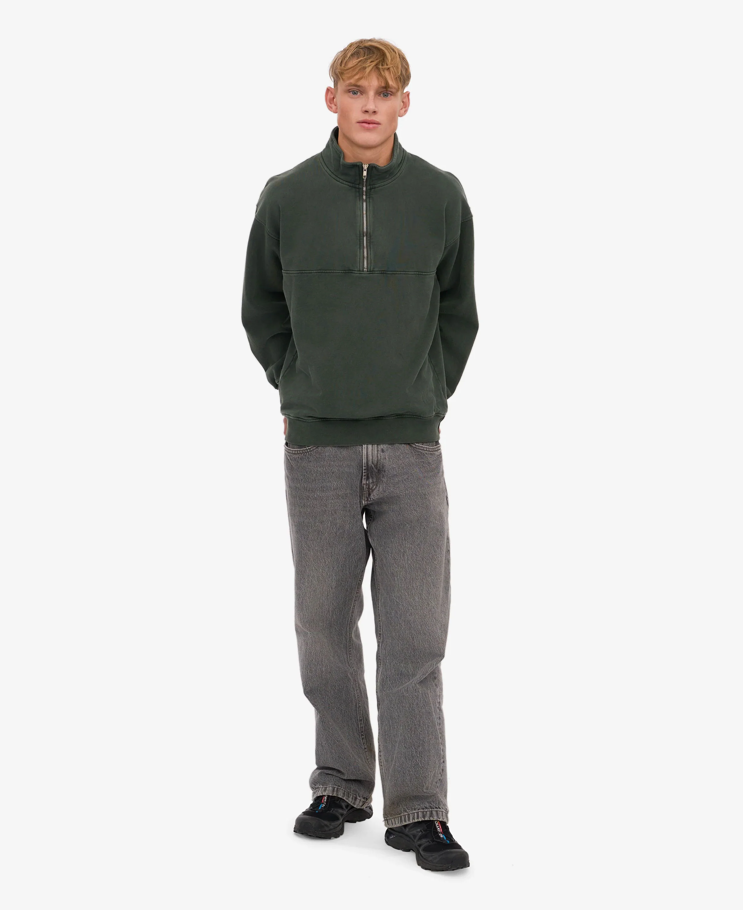 Organic Quarter Zip - Midnight Forest - Image 5