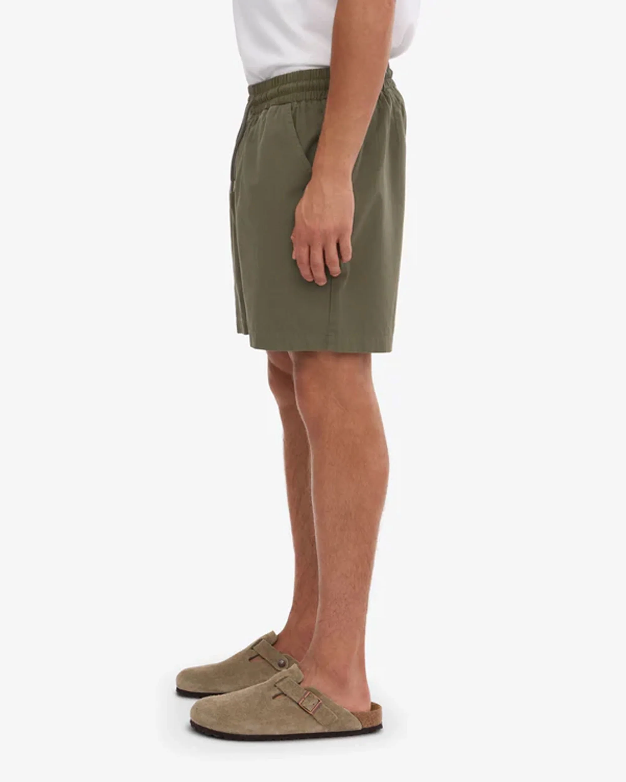 Organic Twill Shorts - Dusty Olive - Image 4