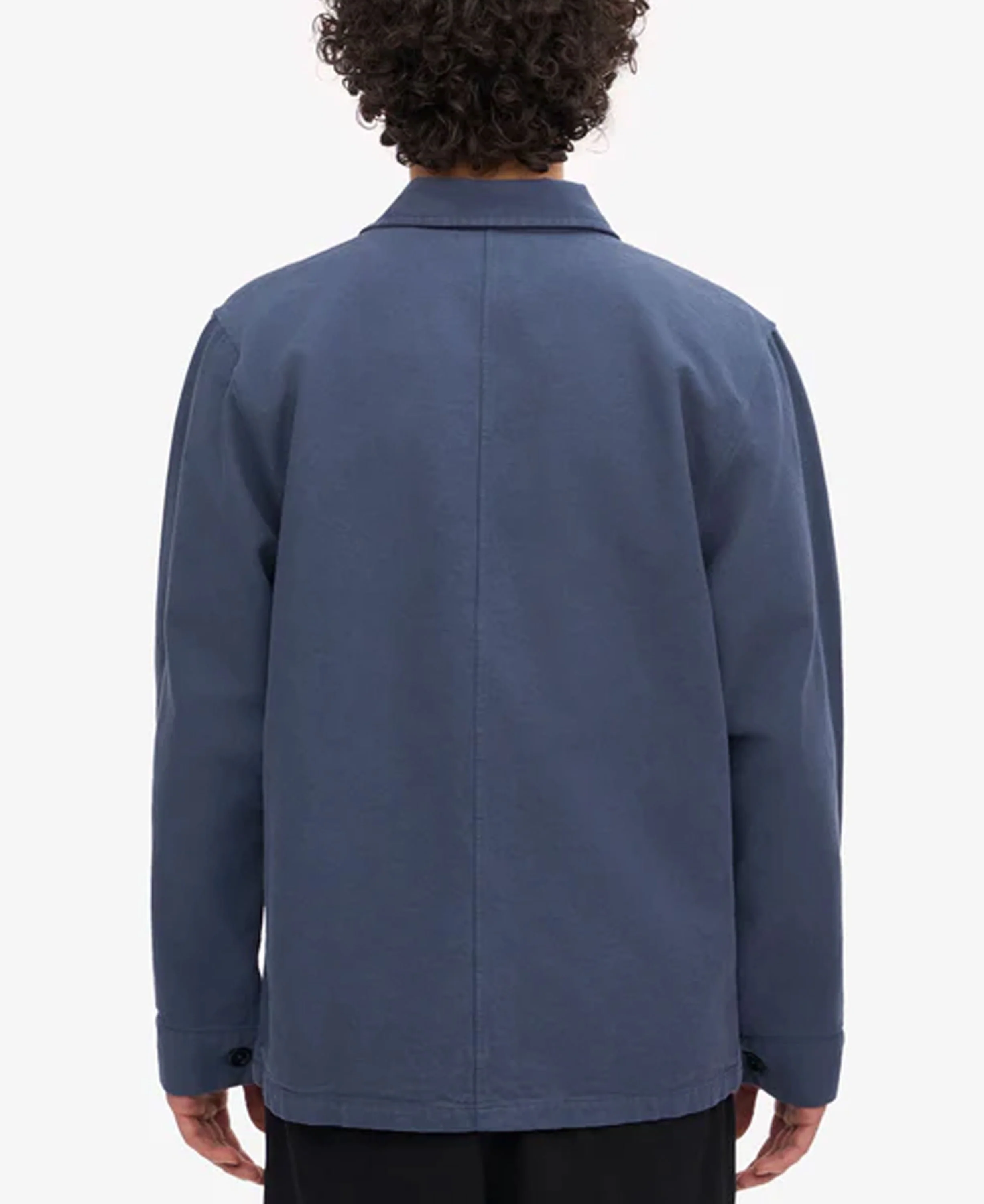 Organic Workwear Jacket - Petrol Blue - Image 4