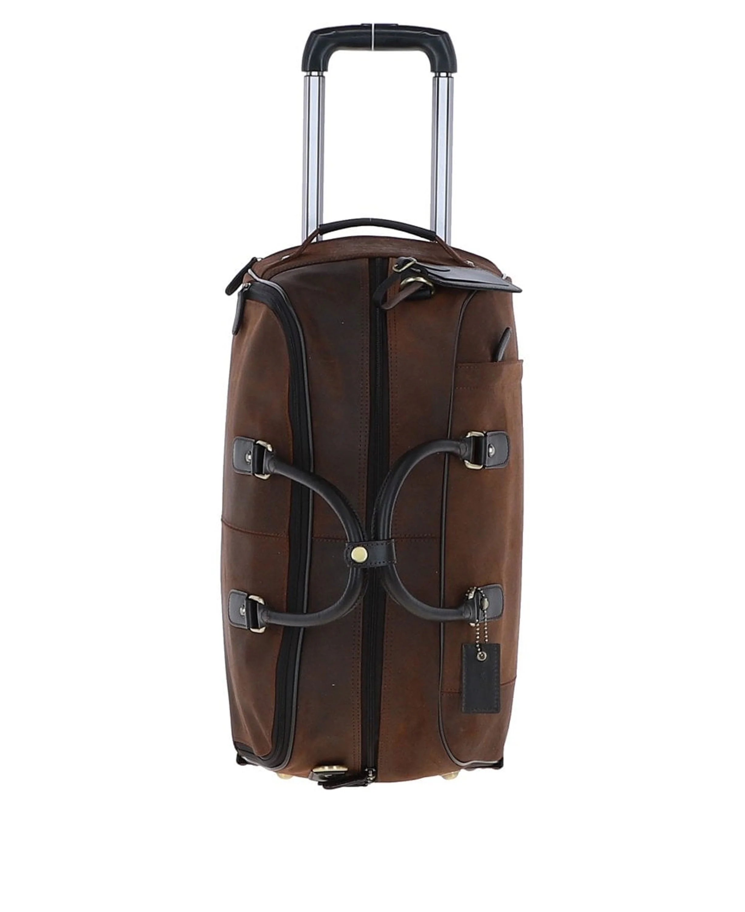 Oxford Adrian Wheeled Travel Holdall - Mud Brown - Image 2