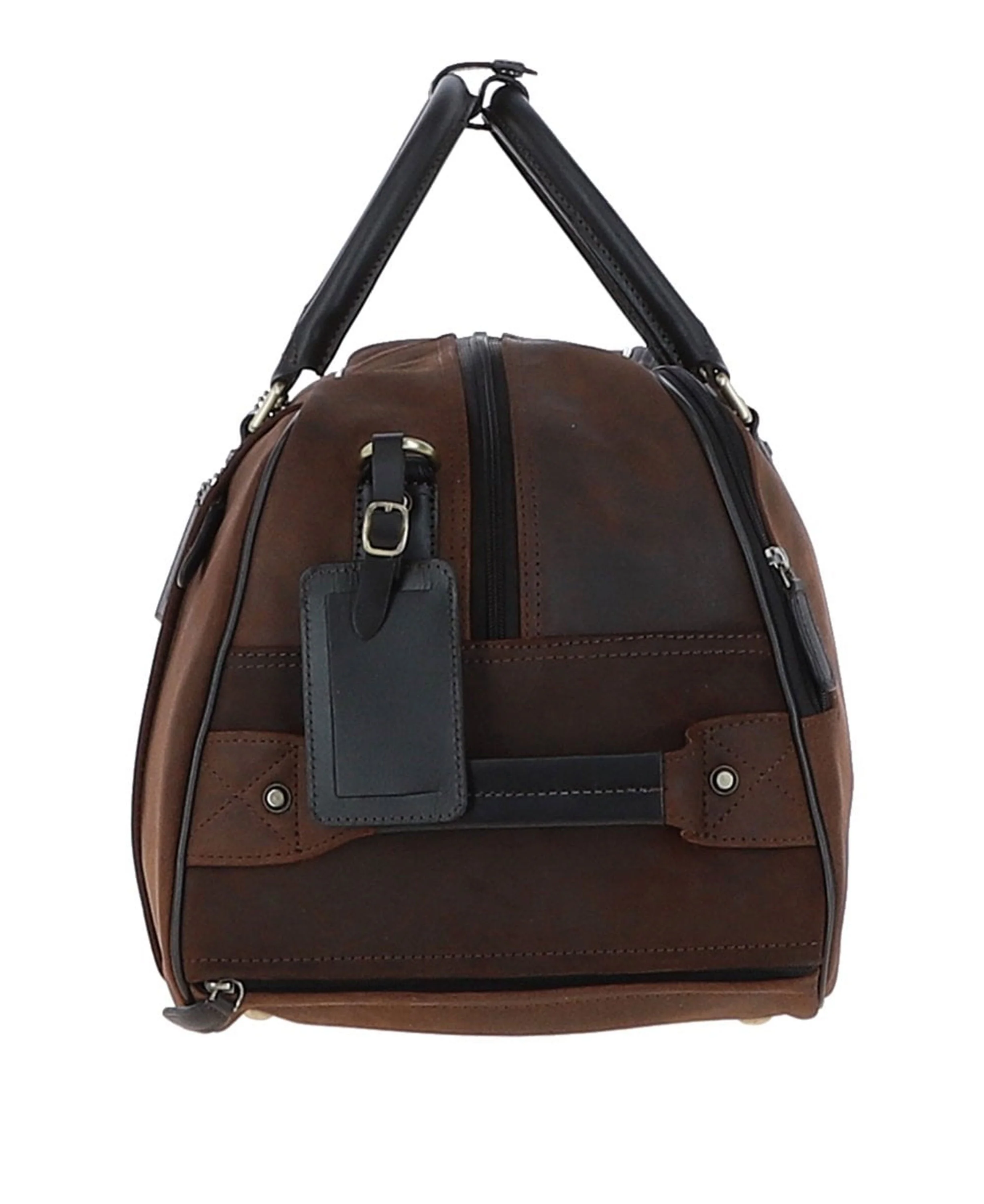 Oxford Adrian Wheeled Travel Holdall - Mud Brown - Image 4