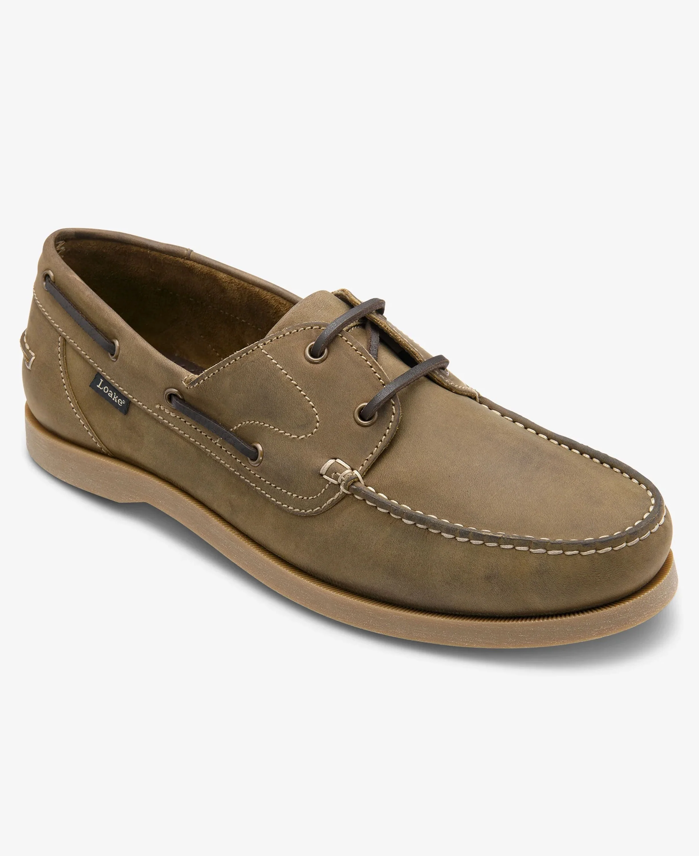 Padstow Boat Shoe - Brown Nubuck - Image 2