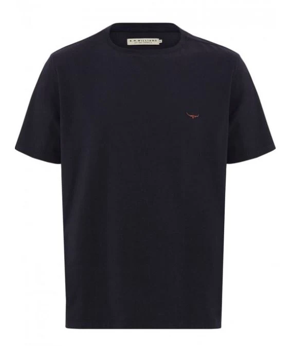Parson T Shirt - Navy/Chestnut