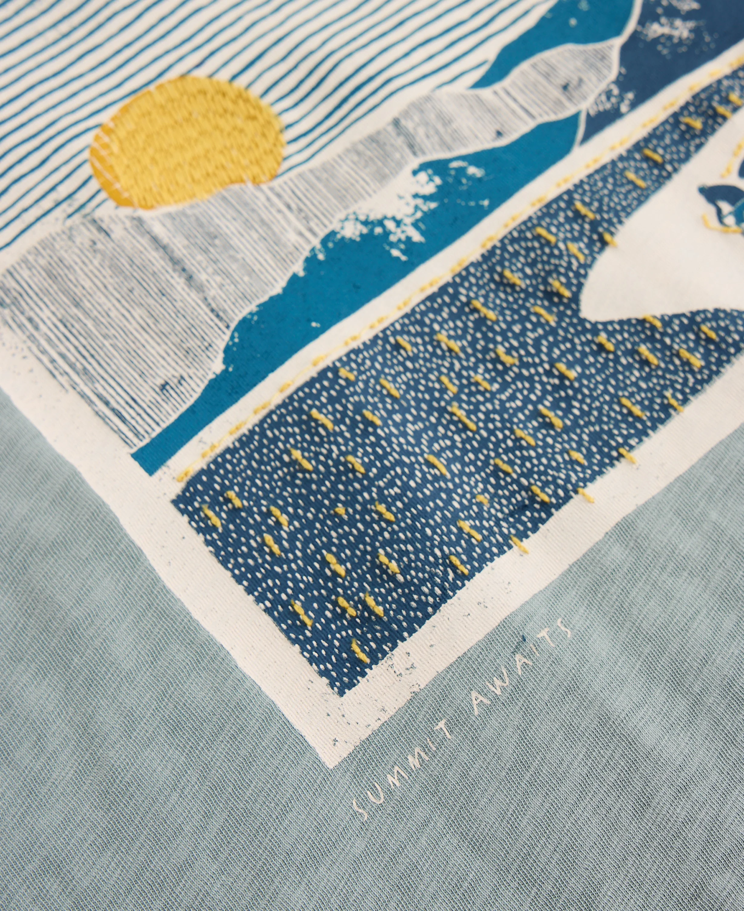 Peak Pedals Graphic Tee - Blue Print - Image 4