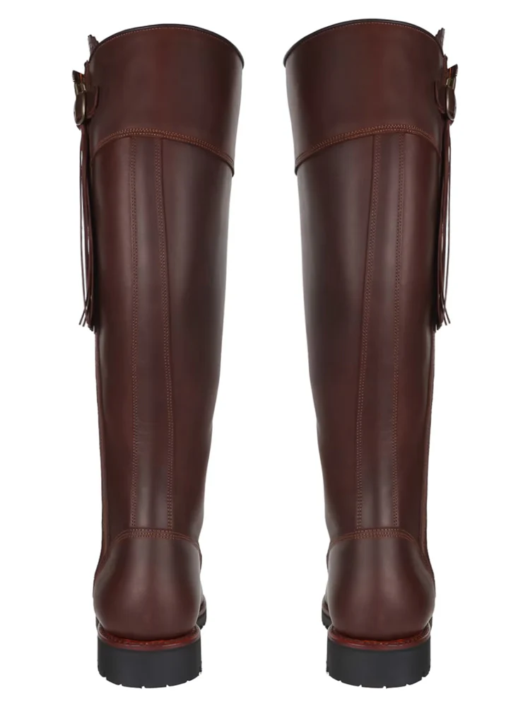 Long Tassel Boot Generous Fit - Conker - Image 3