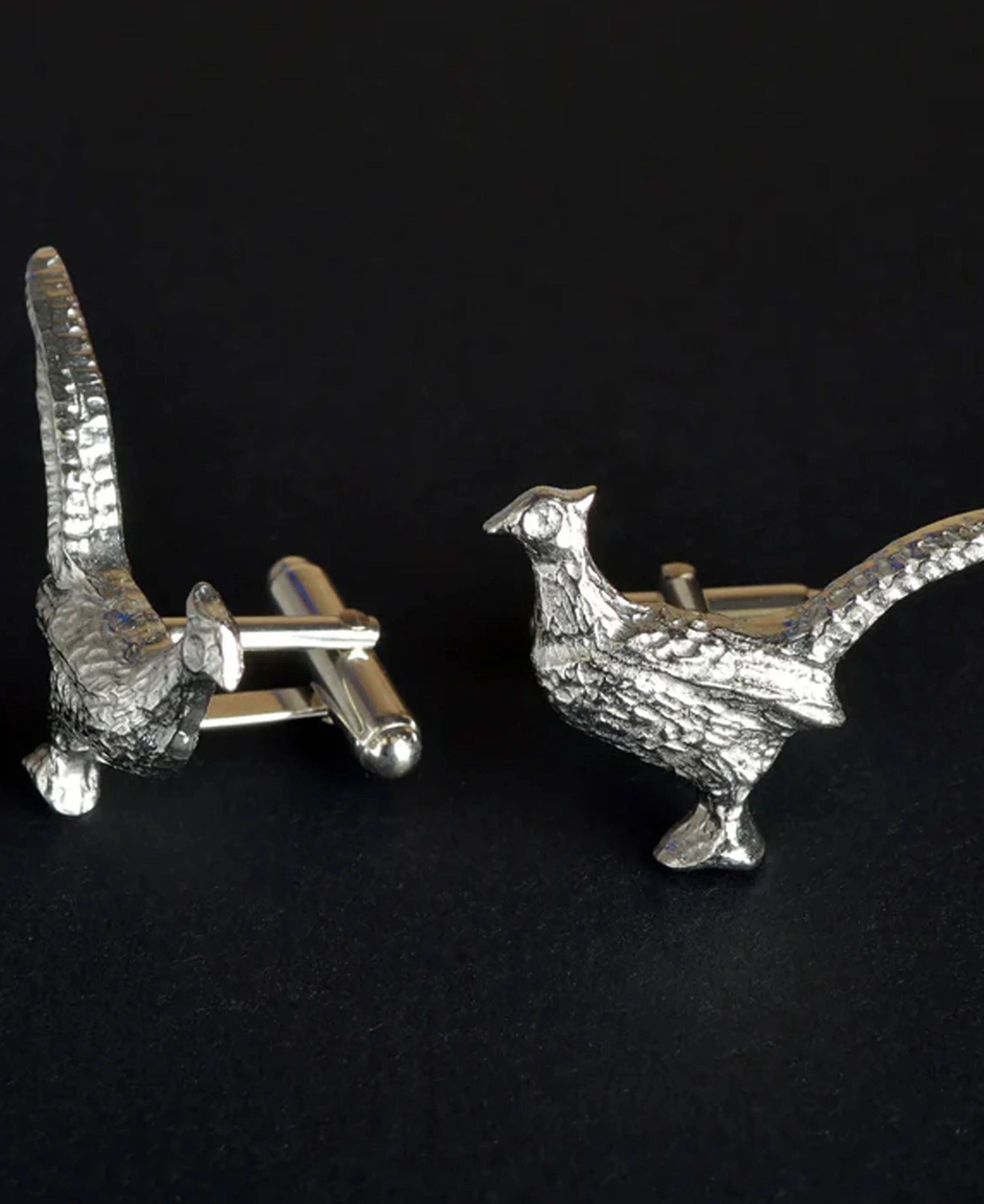 Pheasant Cufflinks - Silver - Image 3