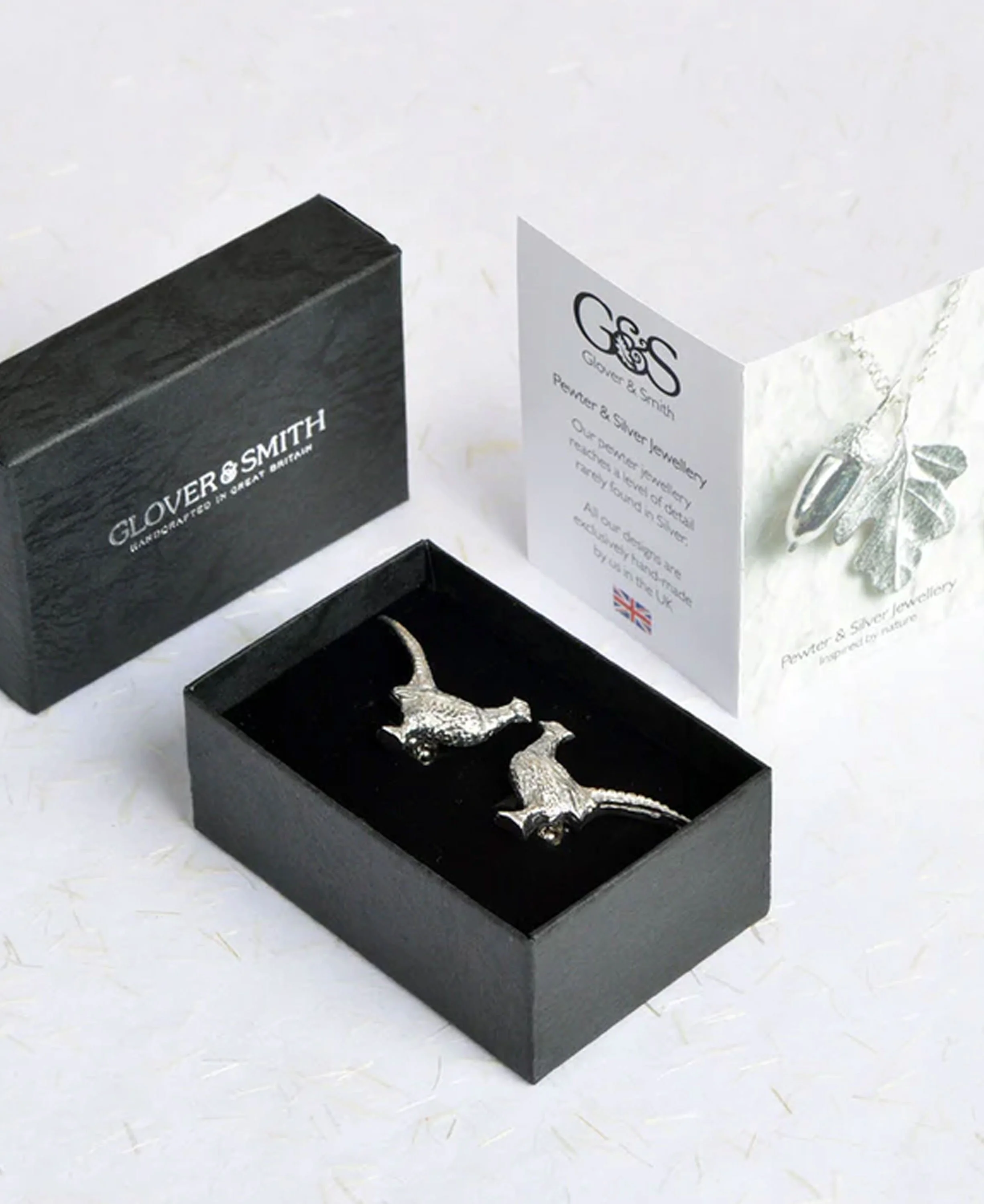 Pheasant Cufflinks - Silver - Image 4