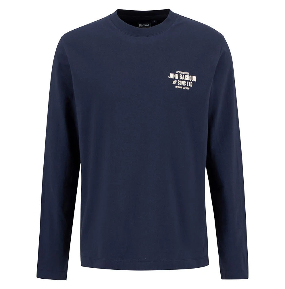 Pointer Long Sleeve Graphic T-Shirt - Navy