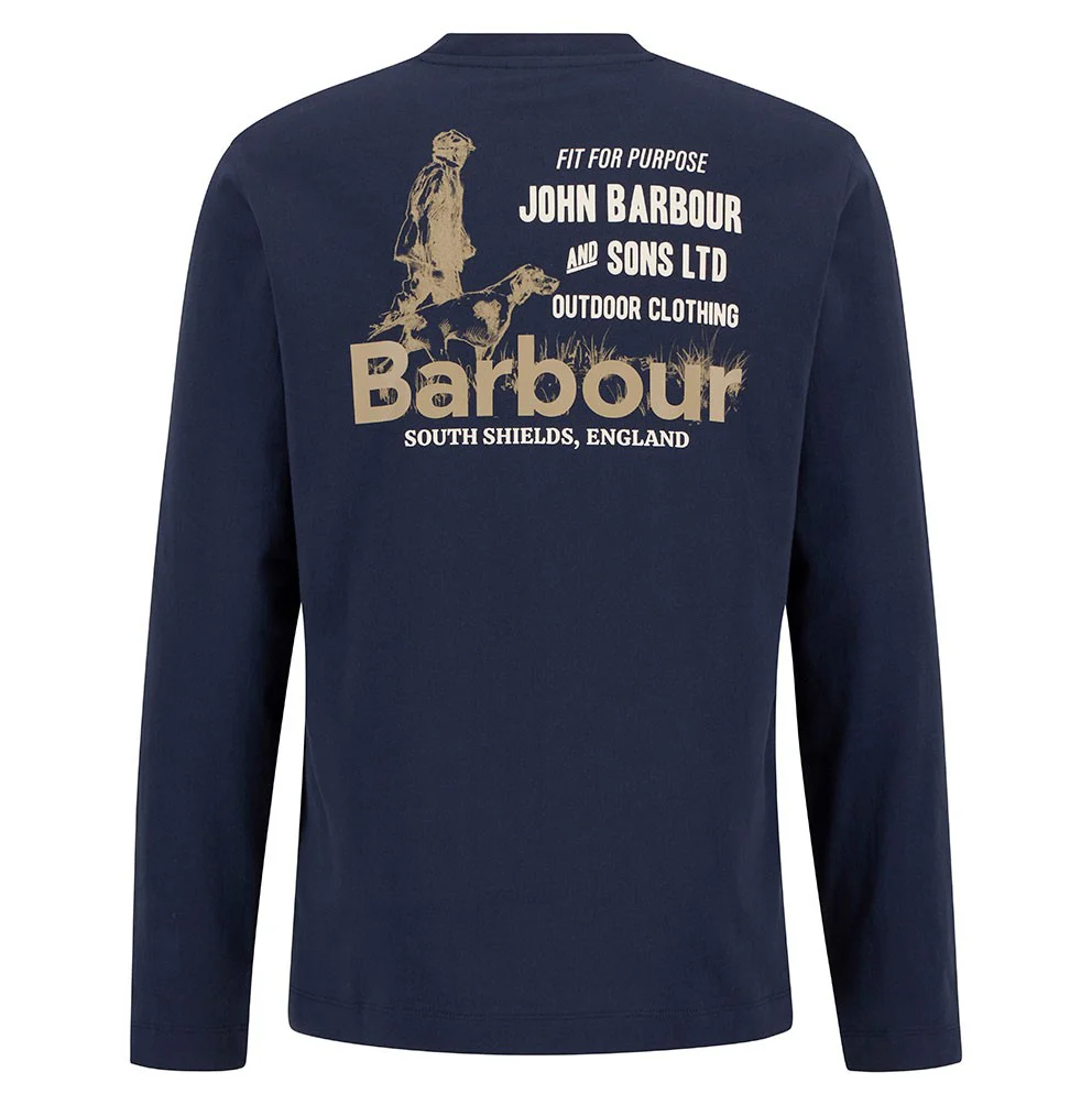 Pointer Long Sleeve Graphic T-Shirt - Navy - Image 2