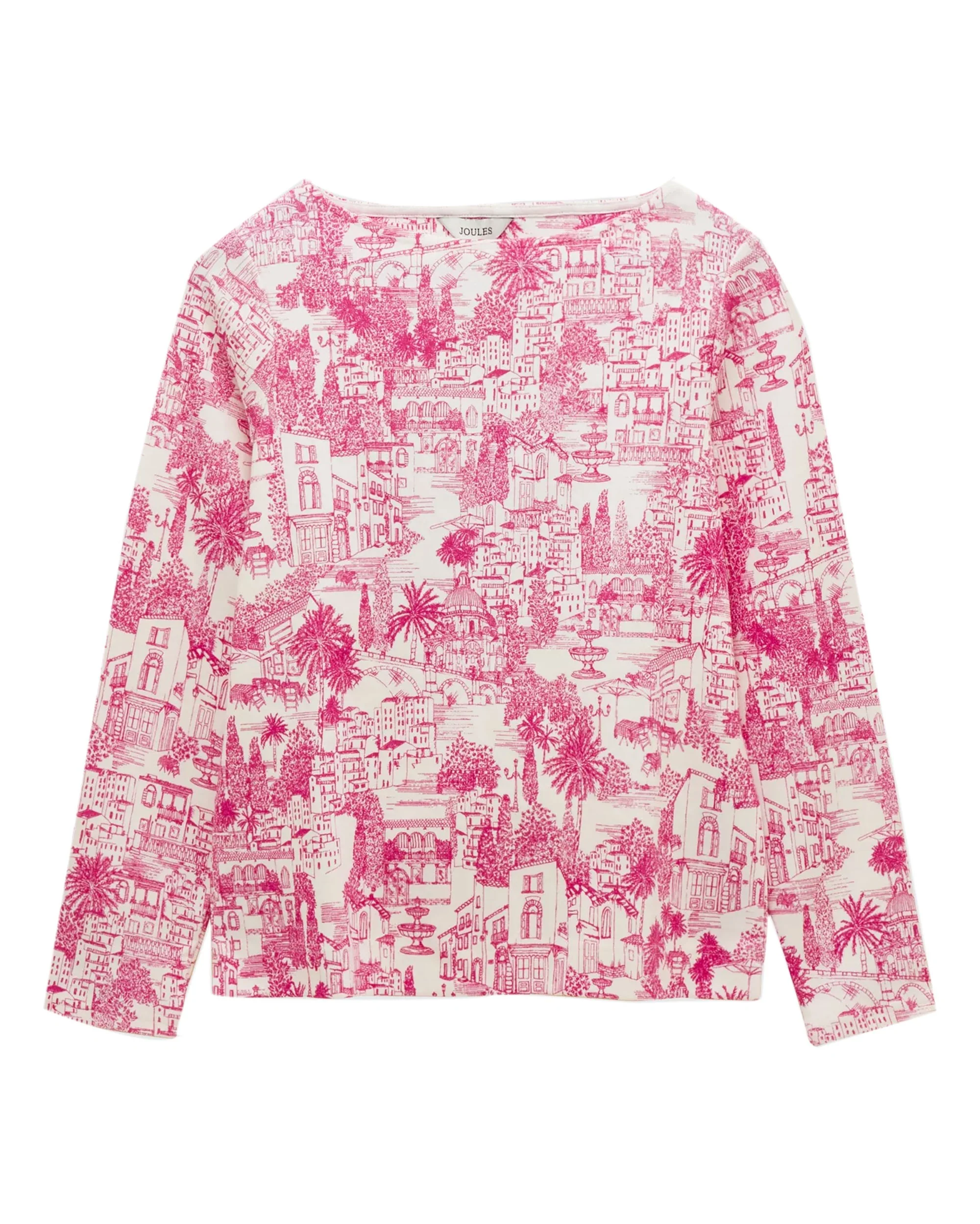 Printed Harbour T-Shirt - Pink City Toile