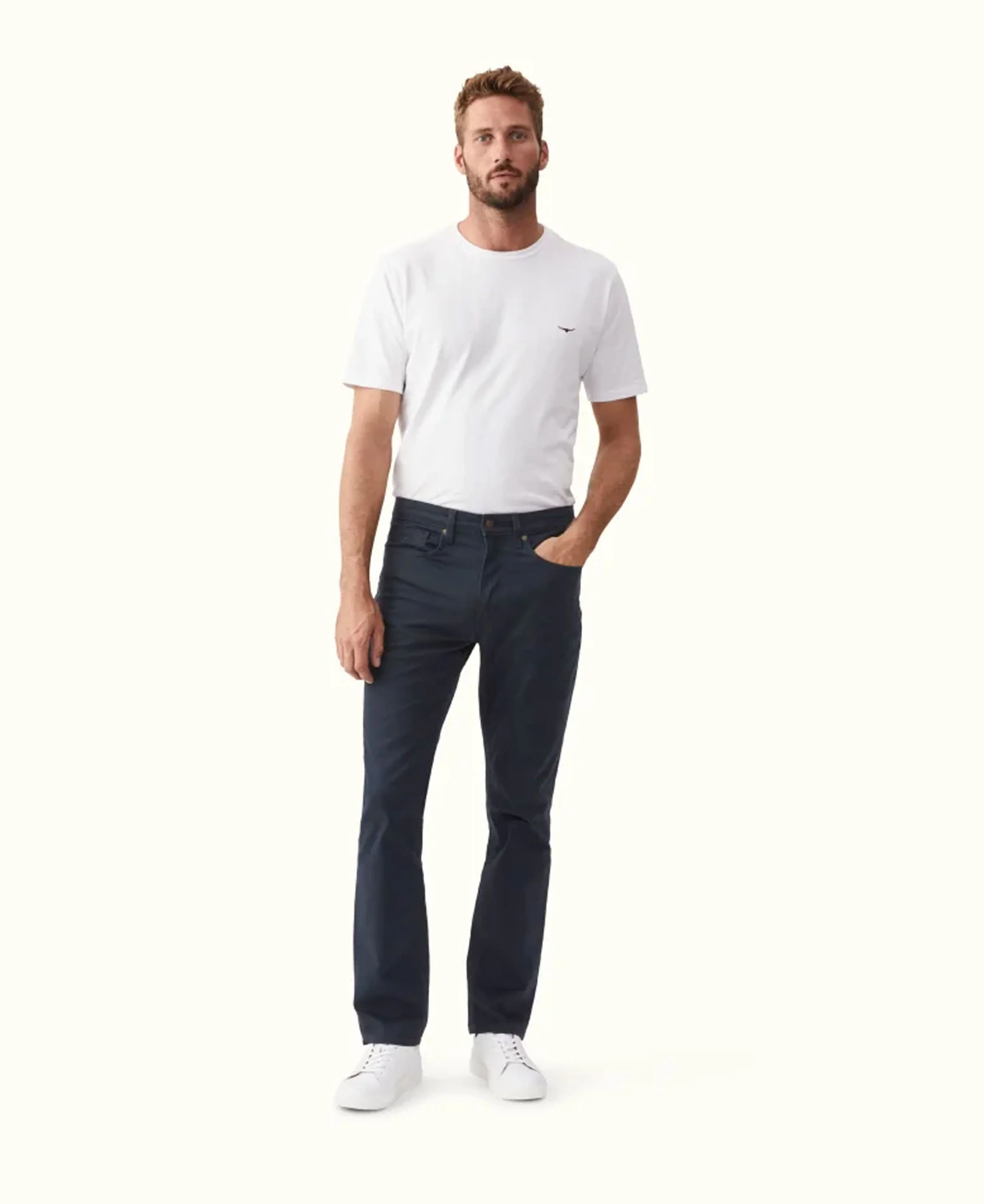 Ramco Cotton Twill Jeans - Navy - Image 3