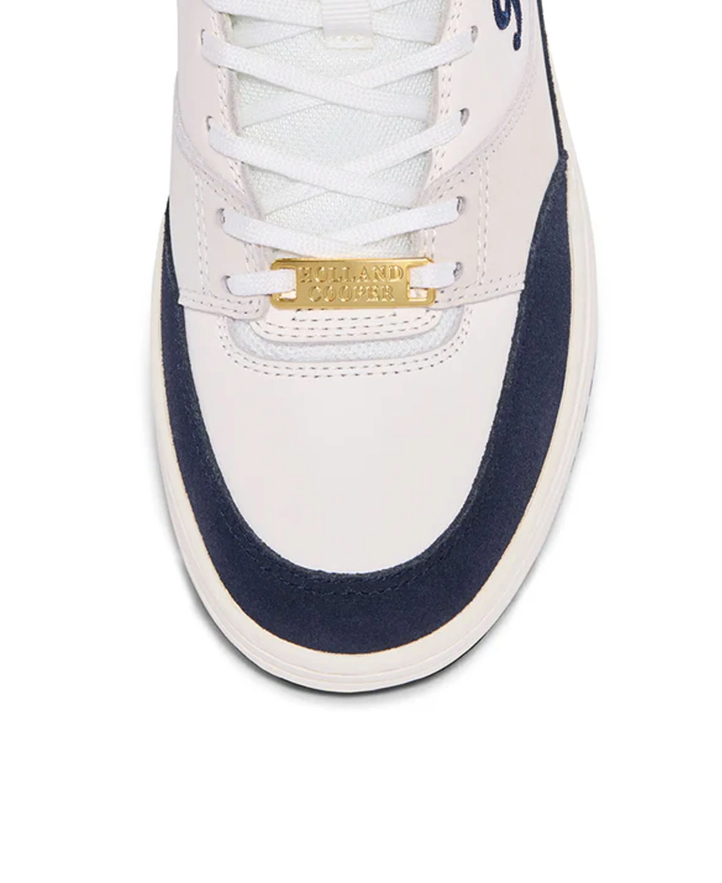 Retro Trainer - White/Navy - Image 4